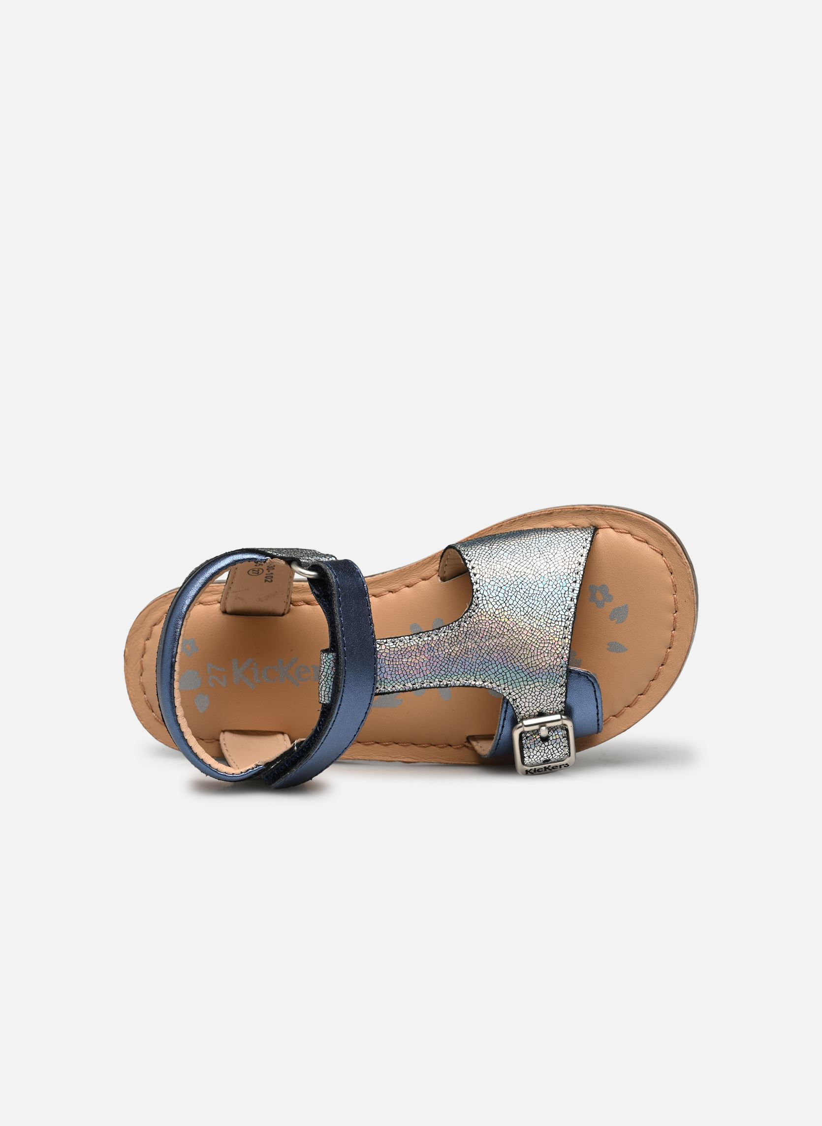 Sandalen Diazz mädchen blau Kickers Sandalen Diazz mädchen blau MARINE MÉTALLISÉ
