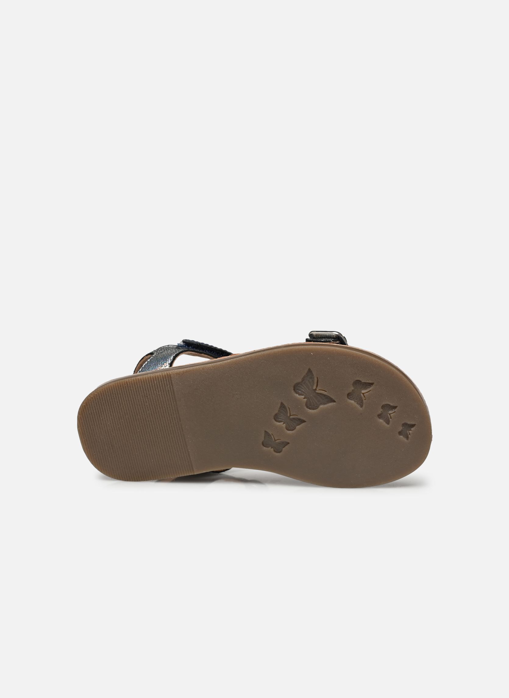Sandalen Diazz mädchen blau Kickers Sandalen Diazz mädchen blau MARINE MÉTALLISÉ