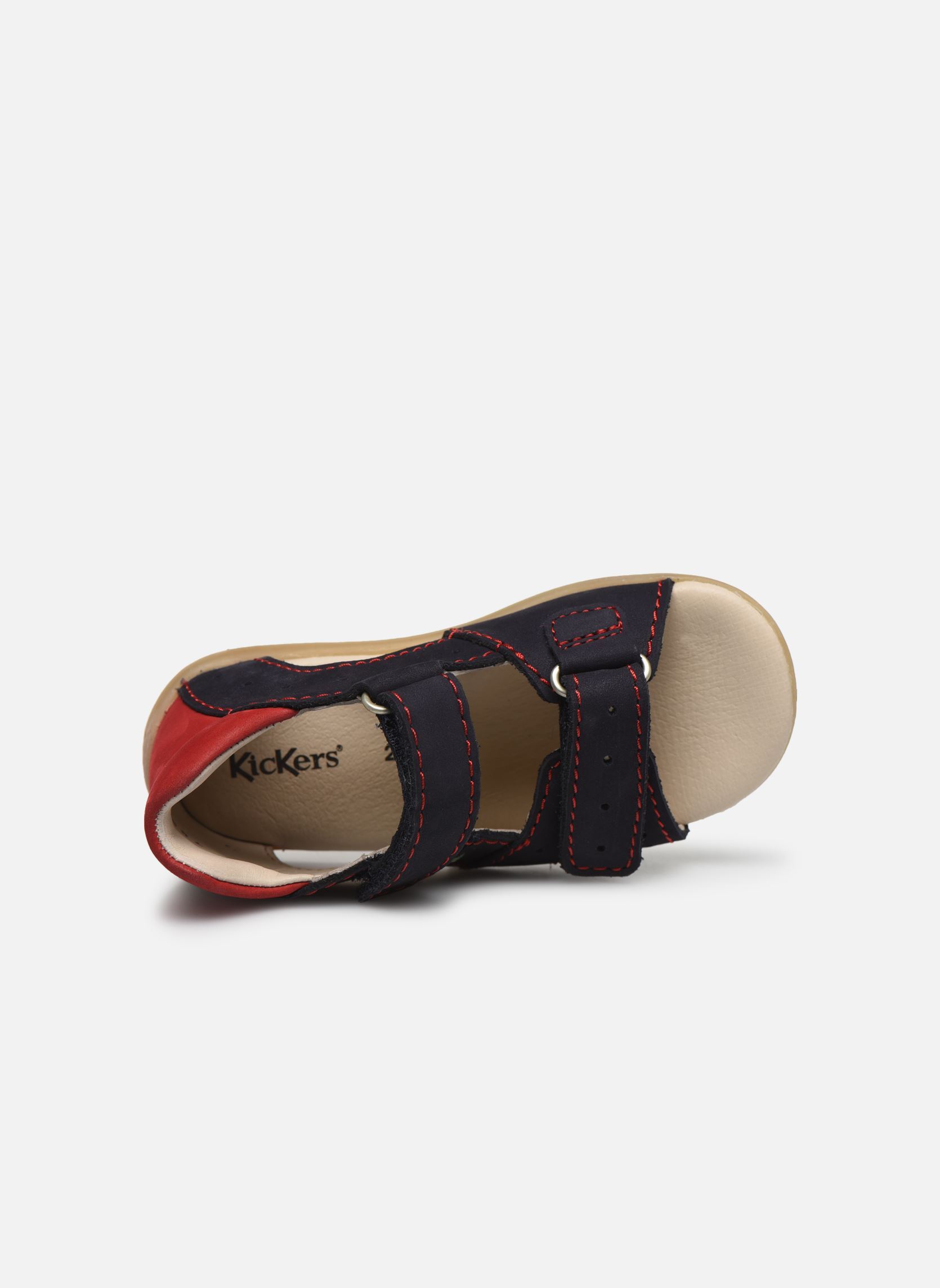 Sandales Boping-2 garçon bleu Kickers Sandales Boping-2 garçon bleu MARINE ROUGE
