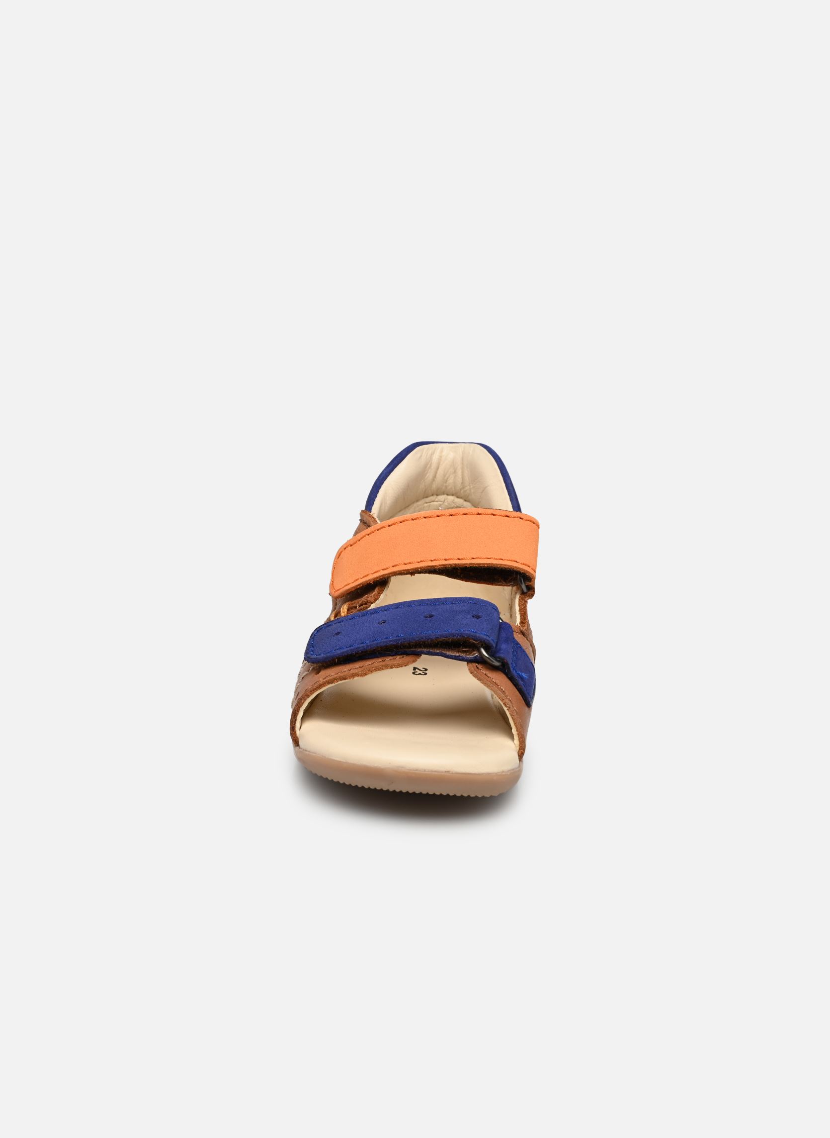 Sandales Boping-2 garçon marron Kickers Sandales Boping-2 garçon marron CAMEL ORANGE BLEU
