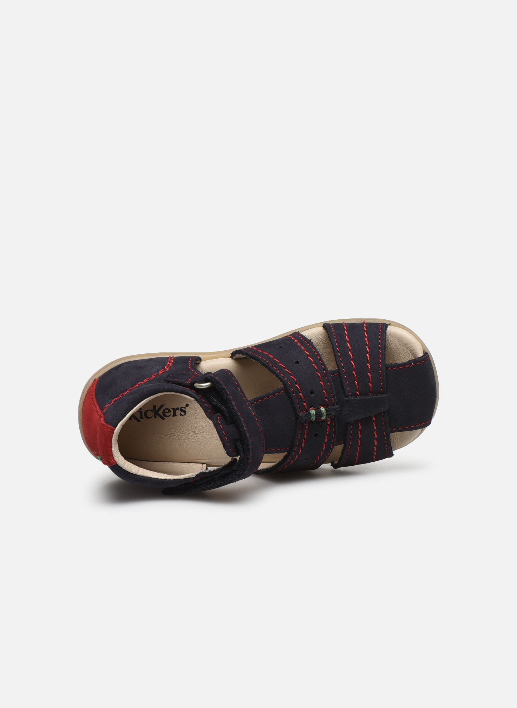 Sandales Bigbazar-2 garçon bleu Kickers Sandales Bigbazar-2 garçon bleu MARINE ROUGE