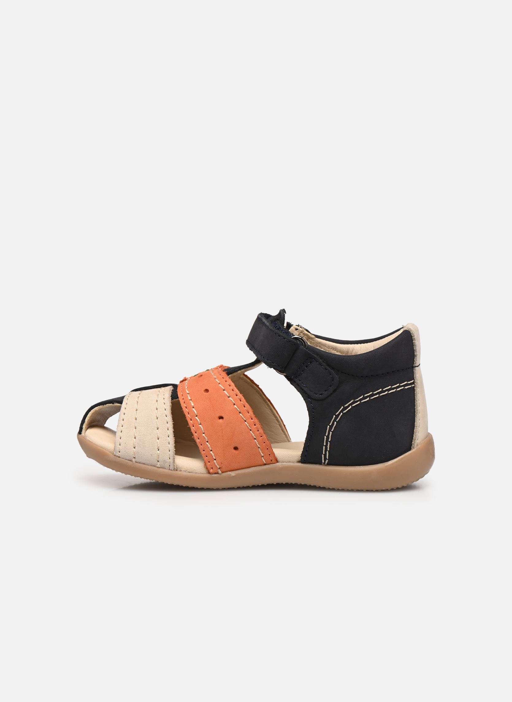 Sandali Bigbazar-2 bambino blu Kickers Sandali Bigbazar-2 bambino blu MARINE BEIGE ORANGE