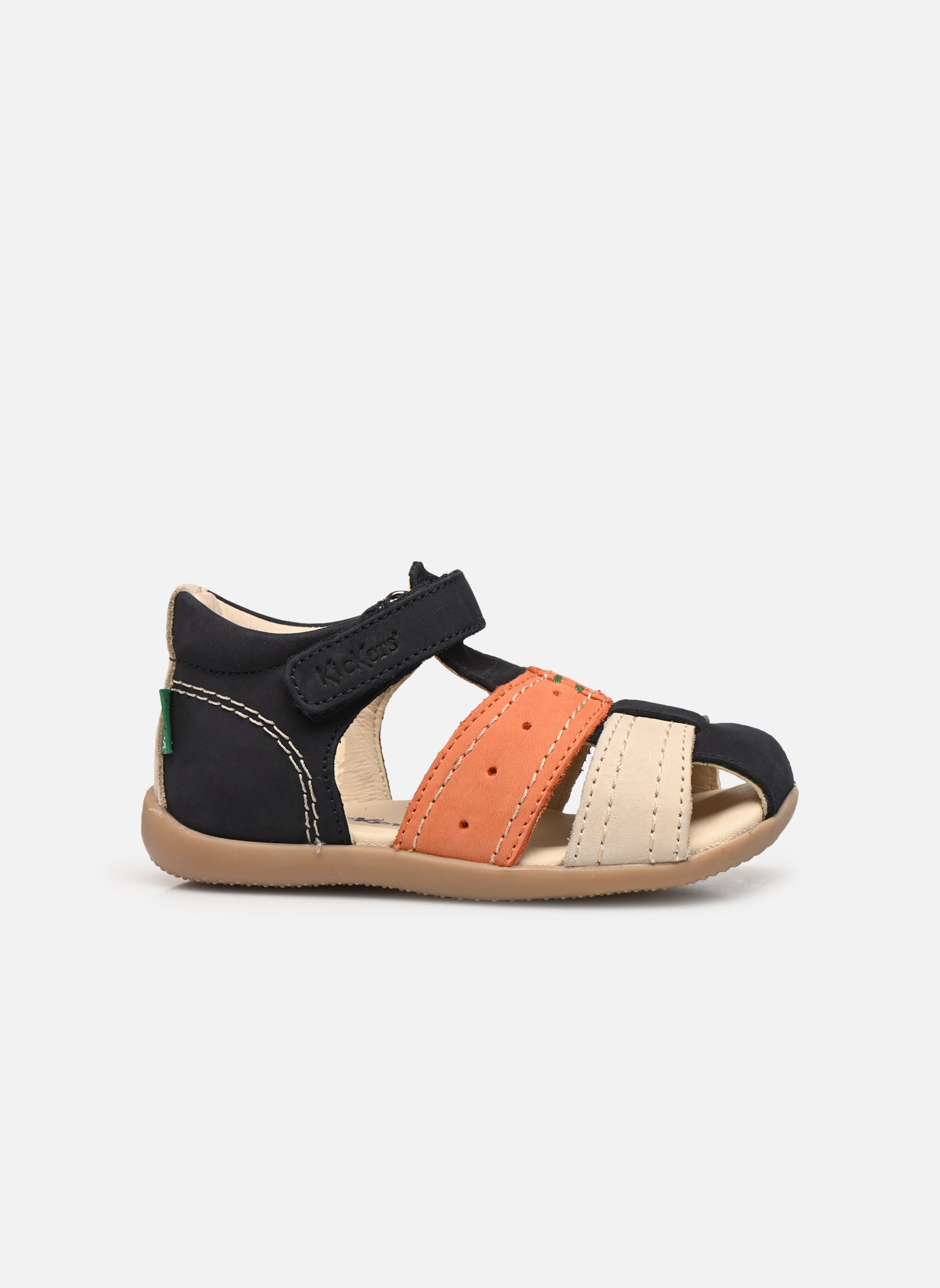 Sandali Bigbazar-2 bambino blu Kickers Sandali Bigbazar-2 bambino blu MARINE BEIGE ORANGE