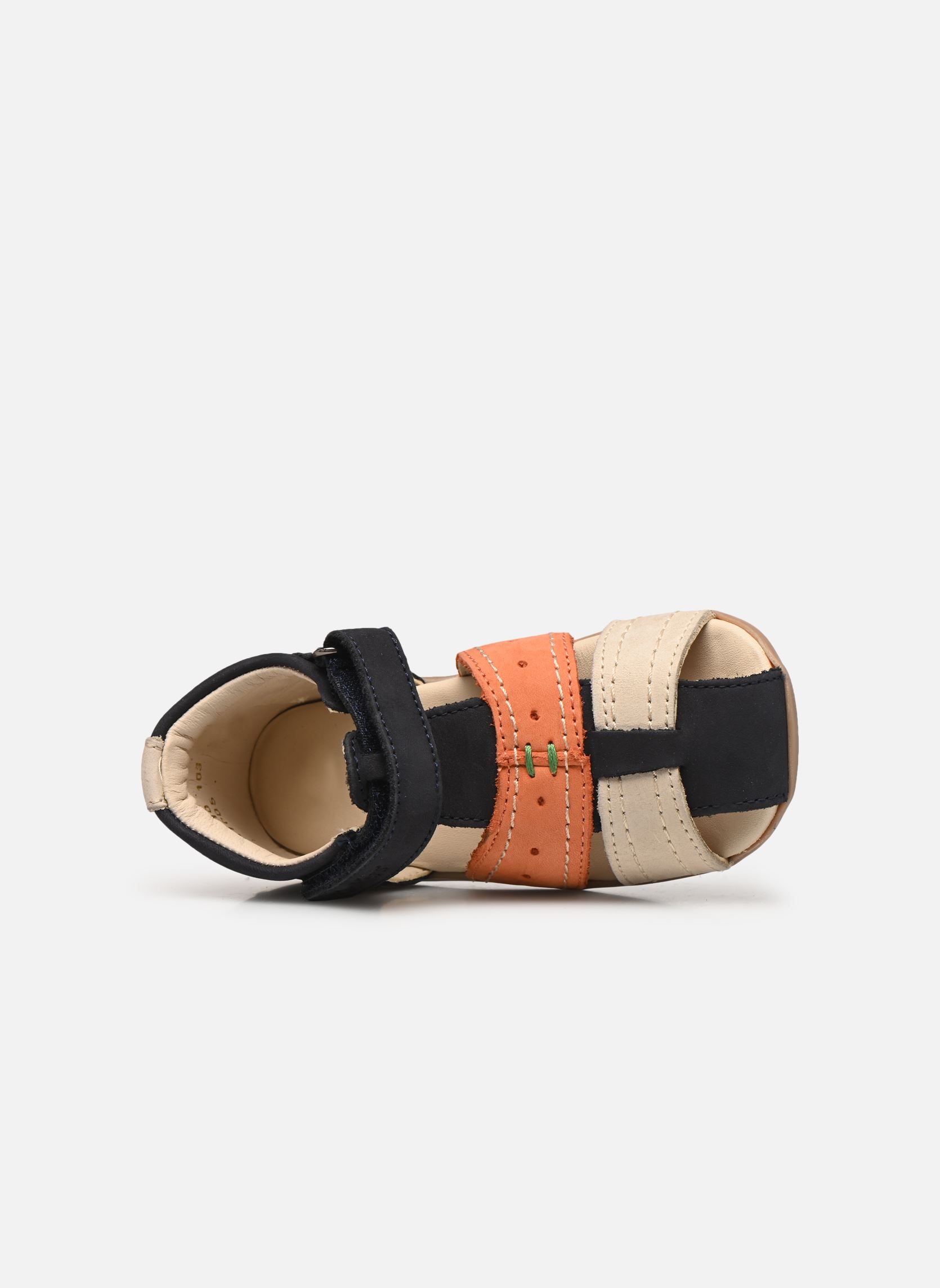 Sandali Bigbazar-2 bambino blu Kickers Sandali Bigbazar-2 bambino blu MARINE BEIGE ORANGE