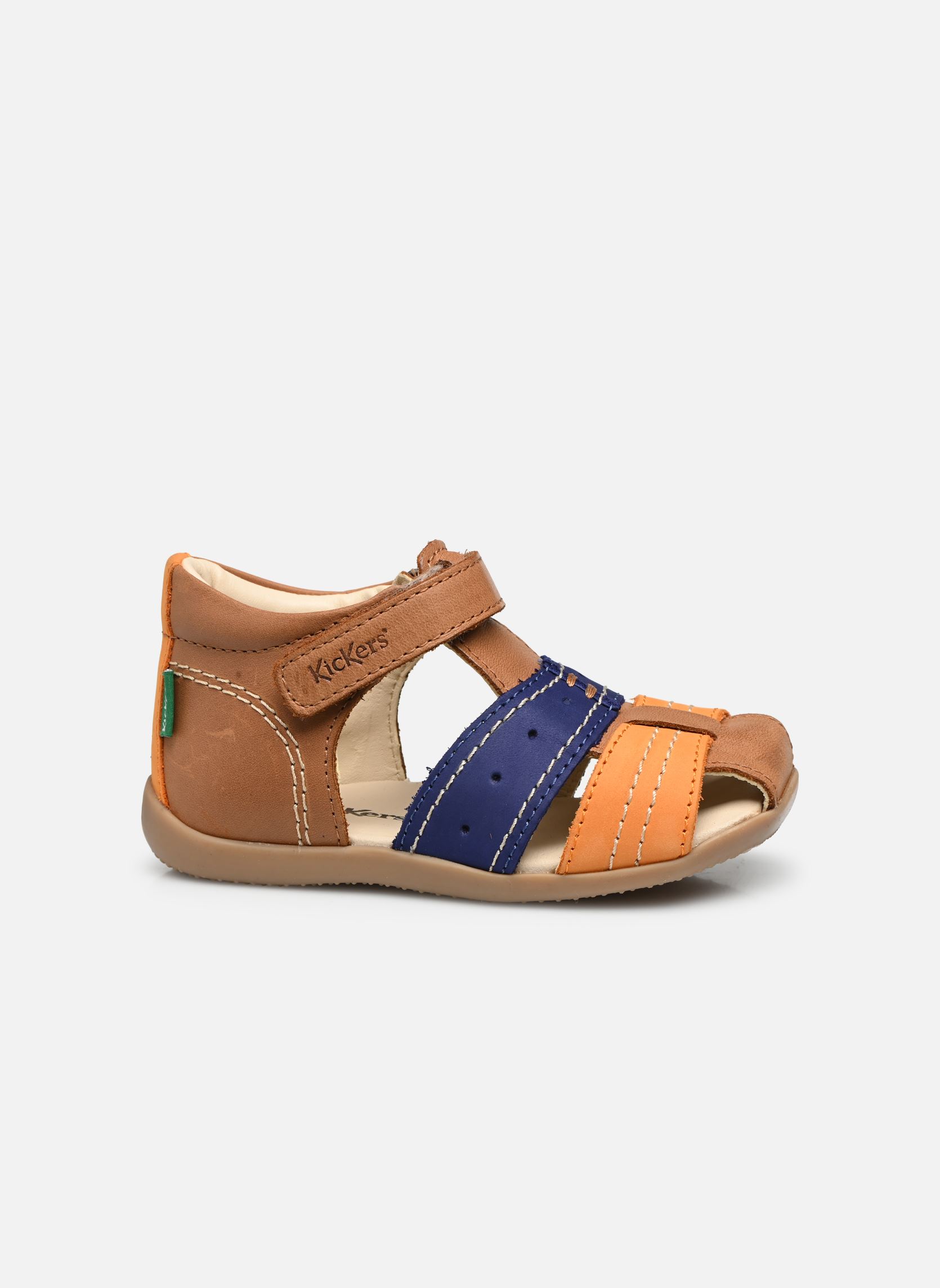 Sandalen Bigbazar-2 jongens bruin Kickers Sandalen Bigbazar-2 jongens bruin CAMEL ORANGE BLEU
