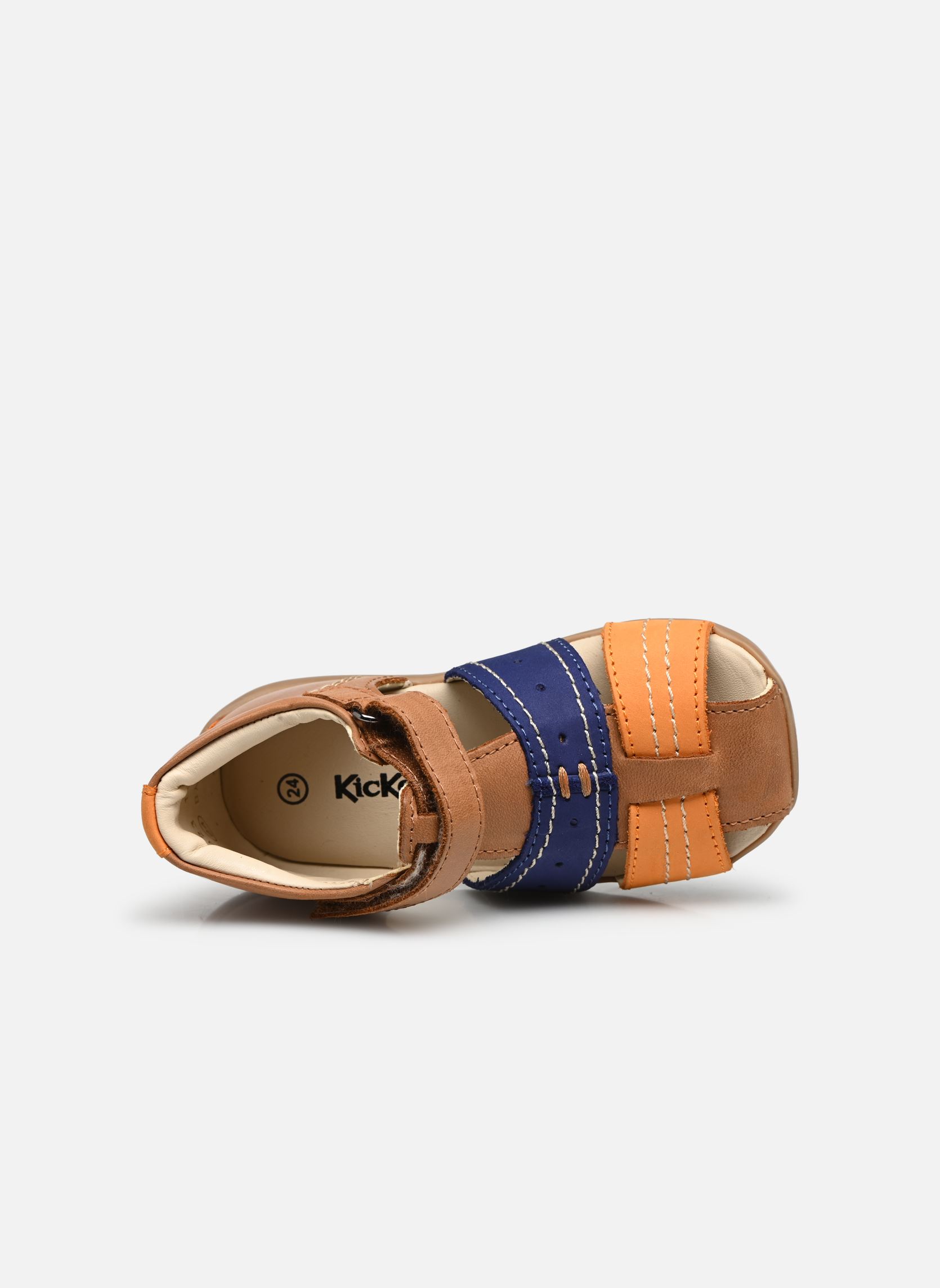 Sandalen Bigbazar-2 jongens bruin Kickers Sandalen Bigbazar-2 jongens bruin CAMEL ORANGE BLEU