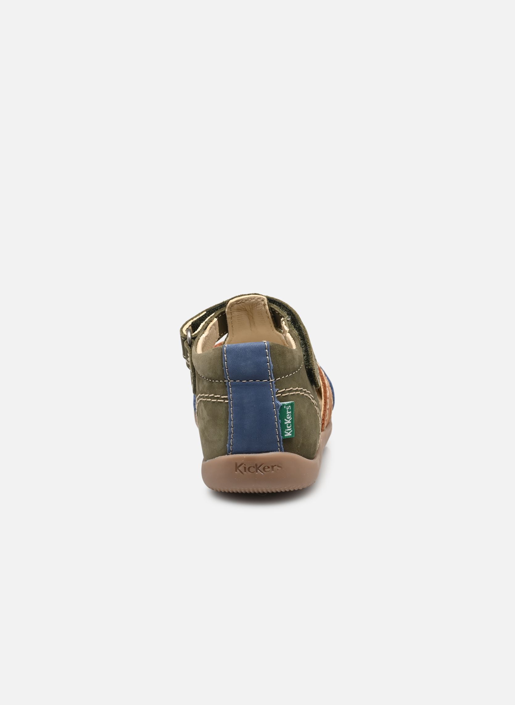 Sandales Bigbazar-2 garçon vert Kickers Sandales Bigbazar-2 garçon vert KAKI FONCE MARRON