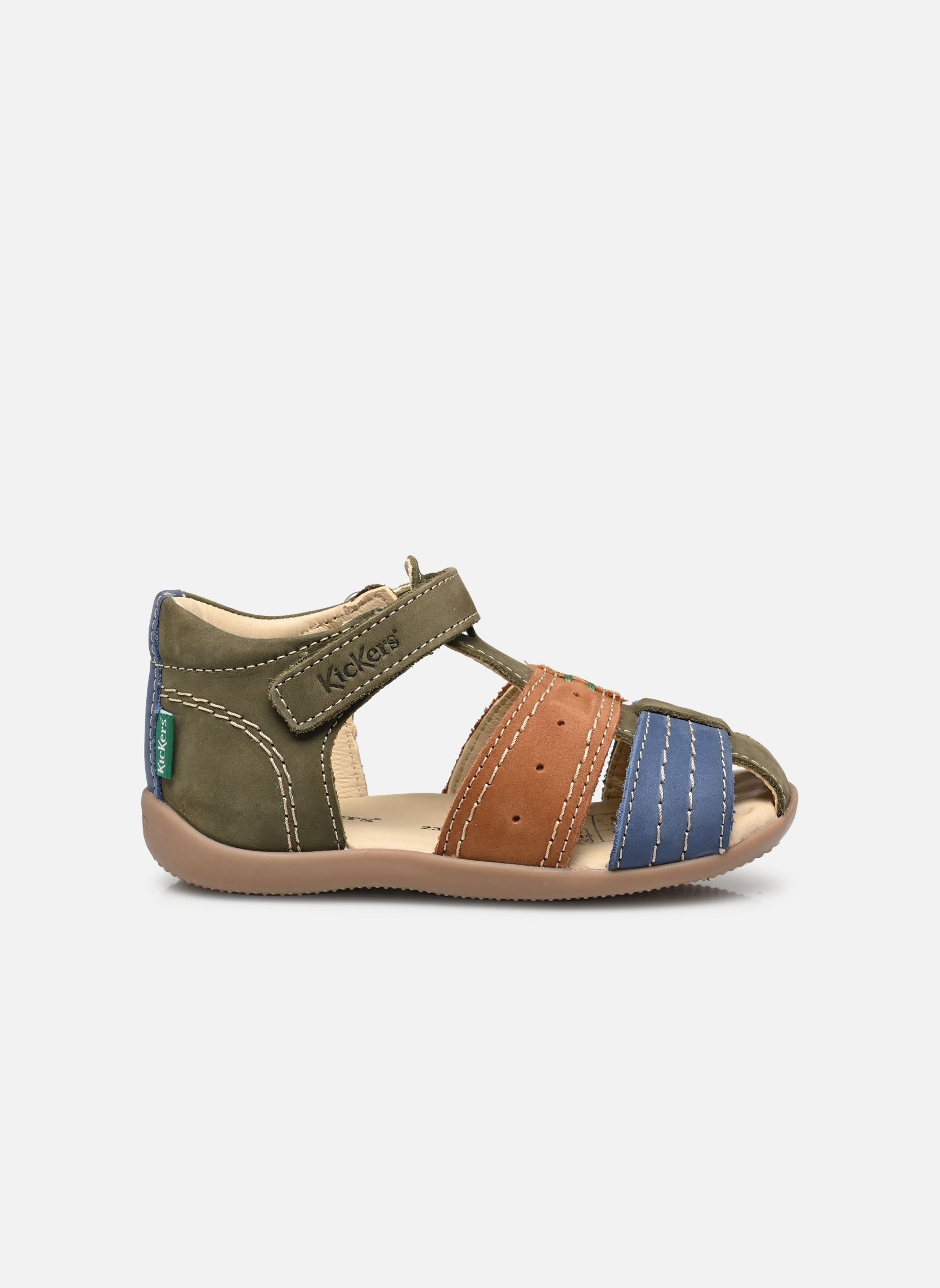 Sandales Bigbazar-2 garçon vert Kickers Sandales Bigbazar-2 garçon vert KAKI FONCE MARRON