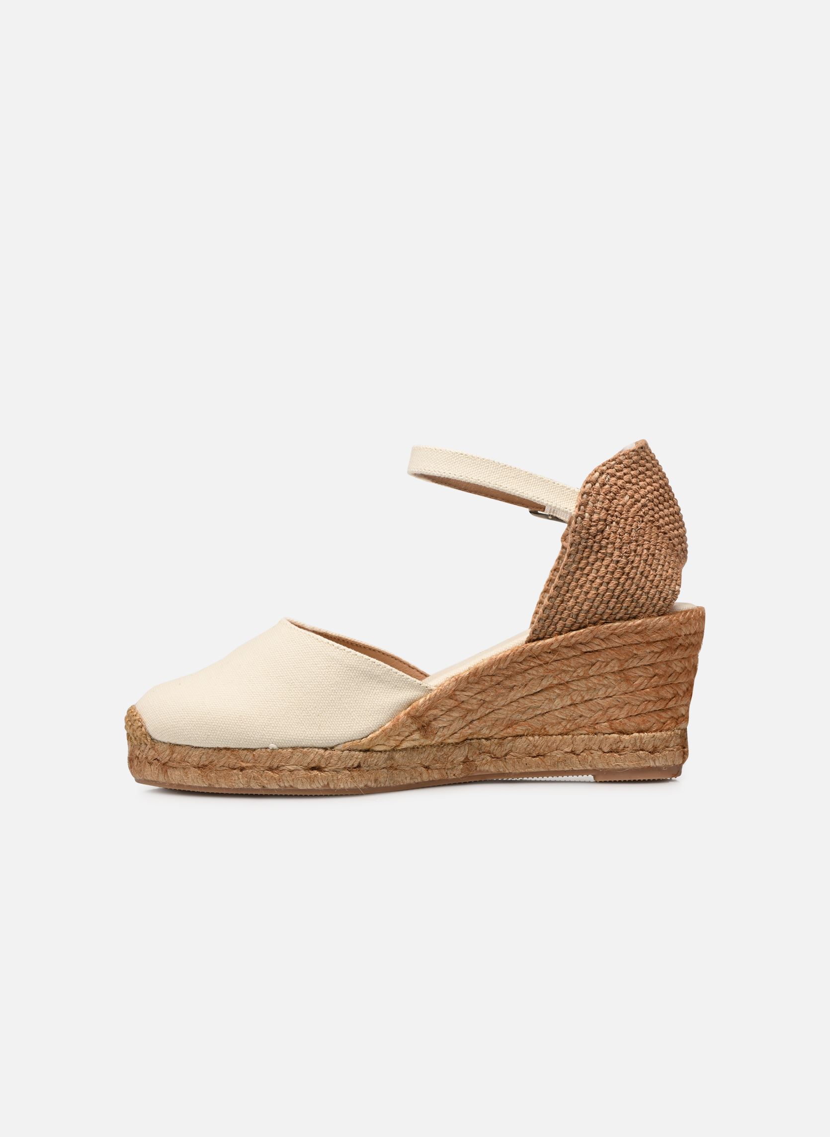 Espadrilles met sleehak en plateau Ipono dames beige Georgia Rose Espadrilles met sleehak en plateau Ipono dames beige Textile ecru
