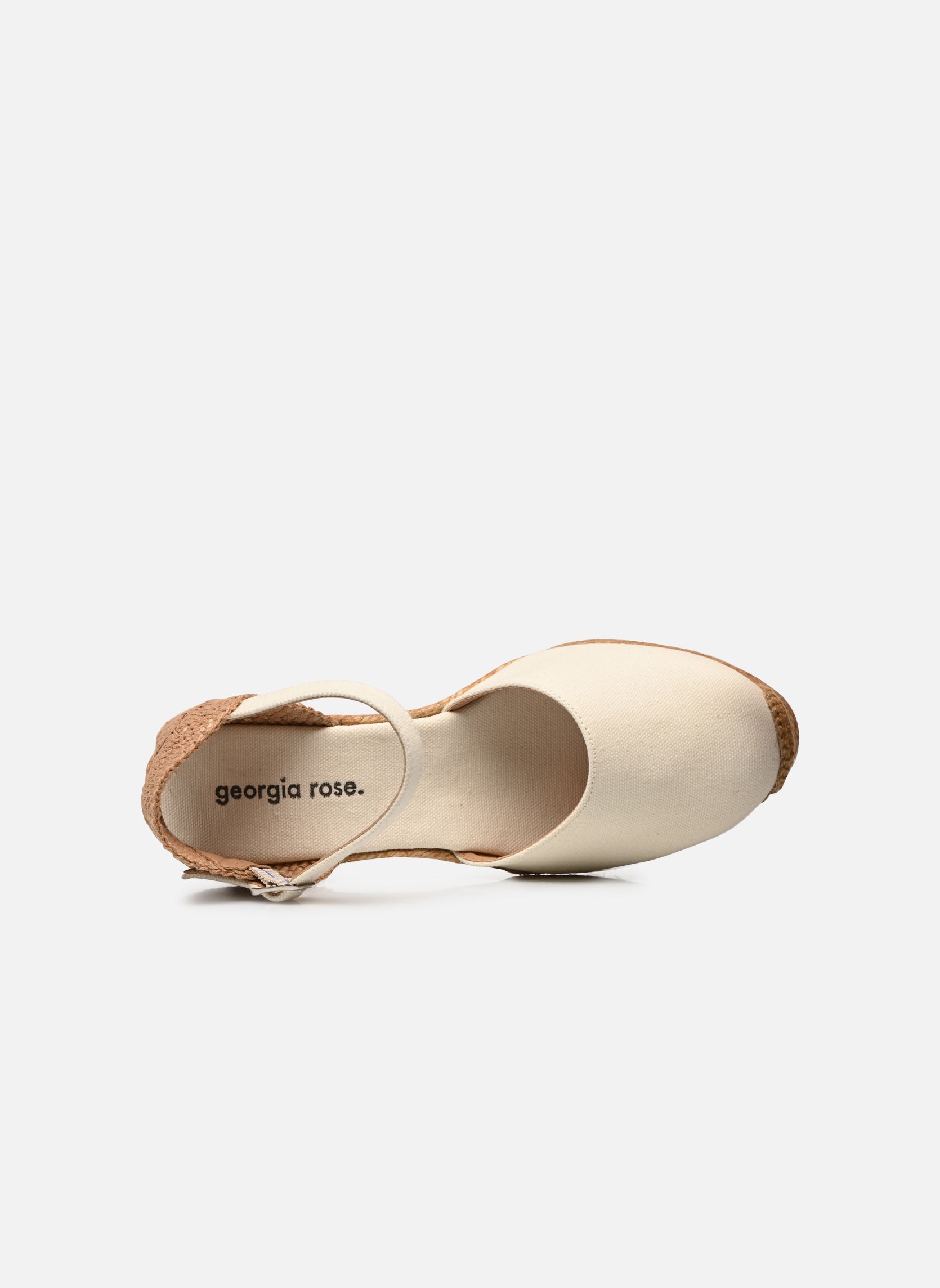 Espadrilles met sleehak en plateau Ipono dames beige Georgia Rose Espadrilles met sleehak en plateau Ipono dames beige Textile ecru