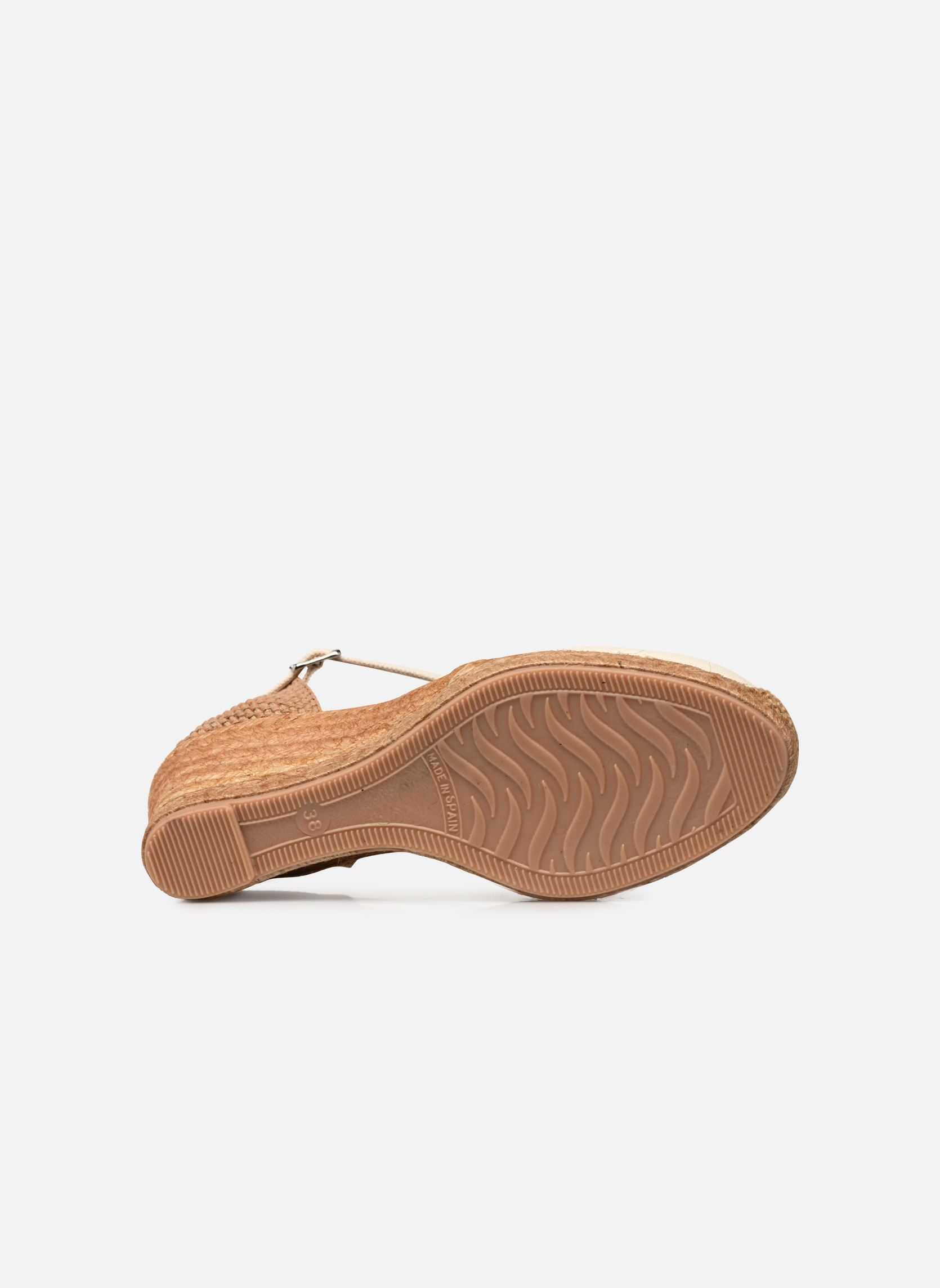 Espadrilles met sleehak en plateau Ipono dames beige Georgia Rose Espadrilles met sleehak en plateau Ipono dames beige Textile ecru