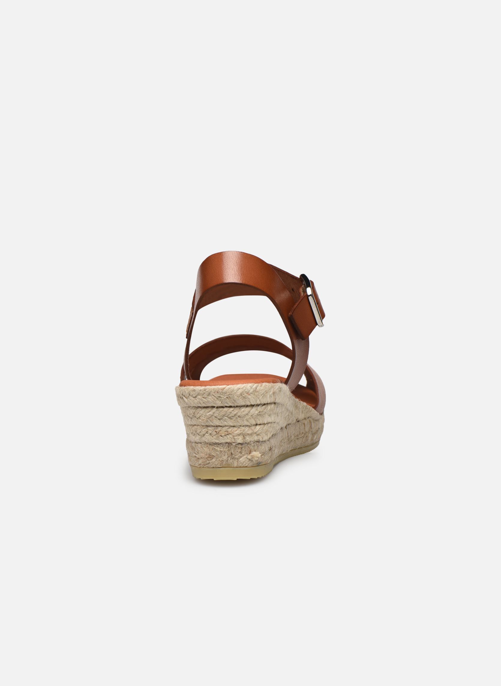 Espadrilles compensées et plateformes Ifona femme marron Georgia Rose Espadrilles compensées et plateformes Ifona femme marron Cuir Lisse Cognac