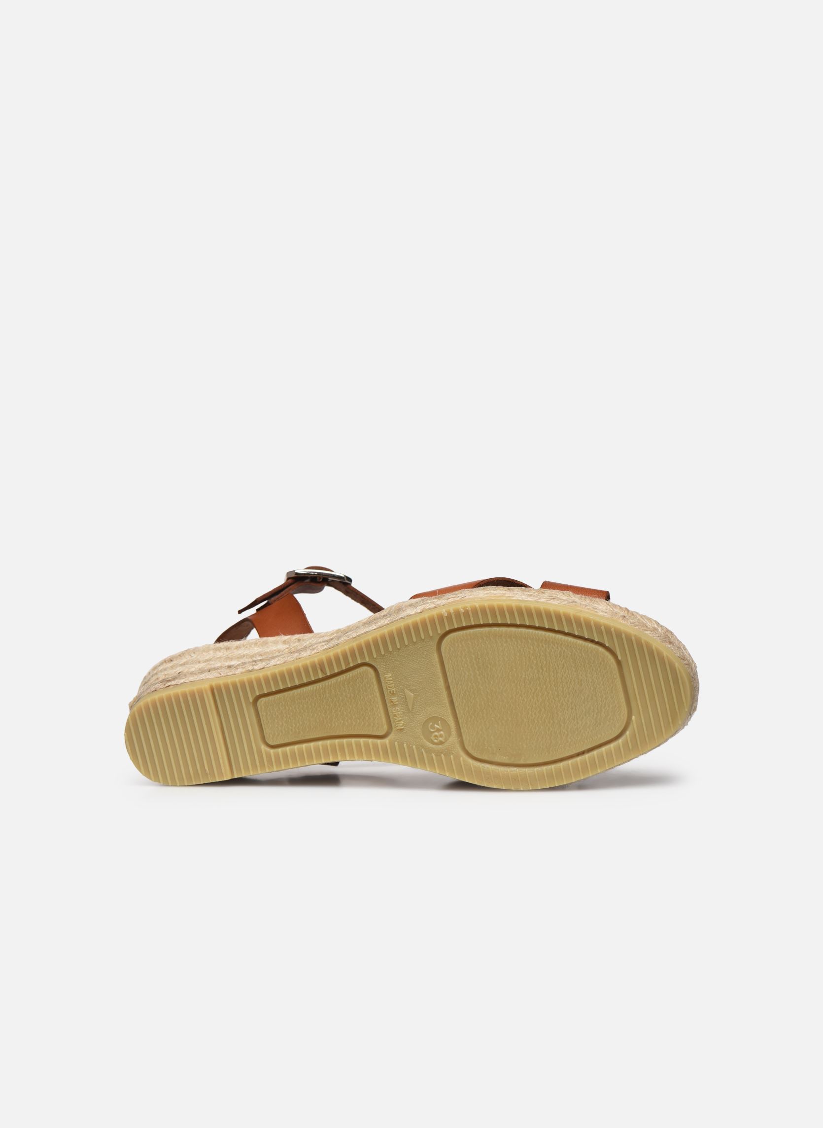 Espadrilles compensées et plateformes Ifona femme marron Georgia Rose Espadrilles compensées et plateformes Ifona femme marron Cuir Lisse Cognac