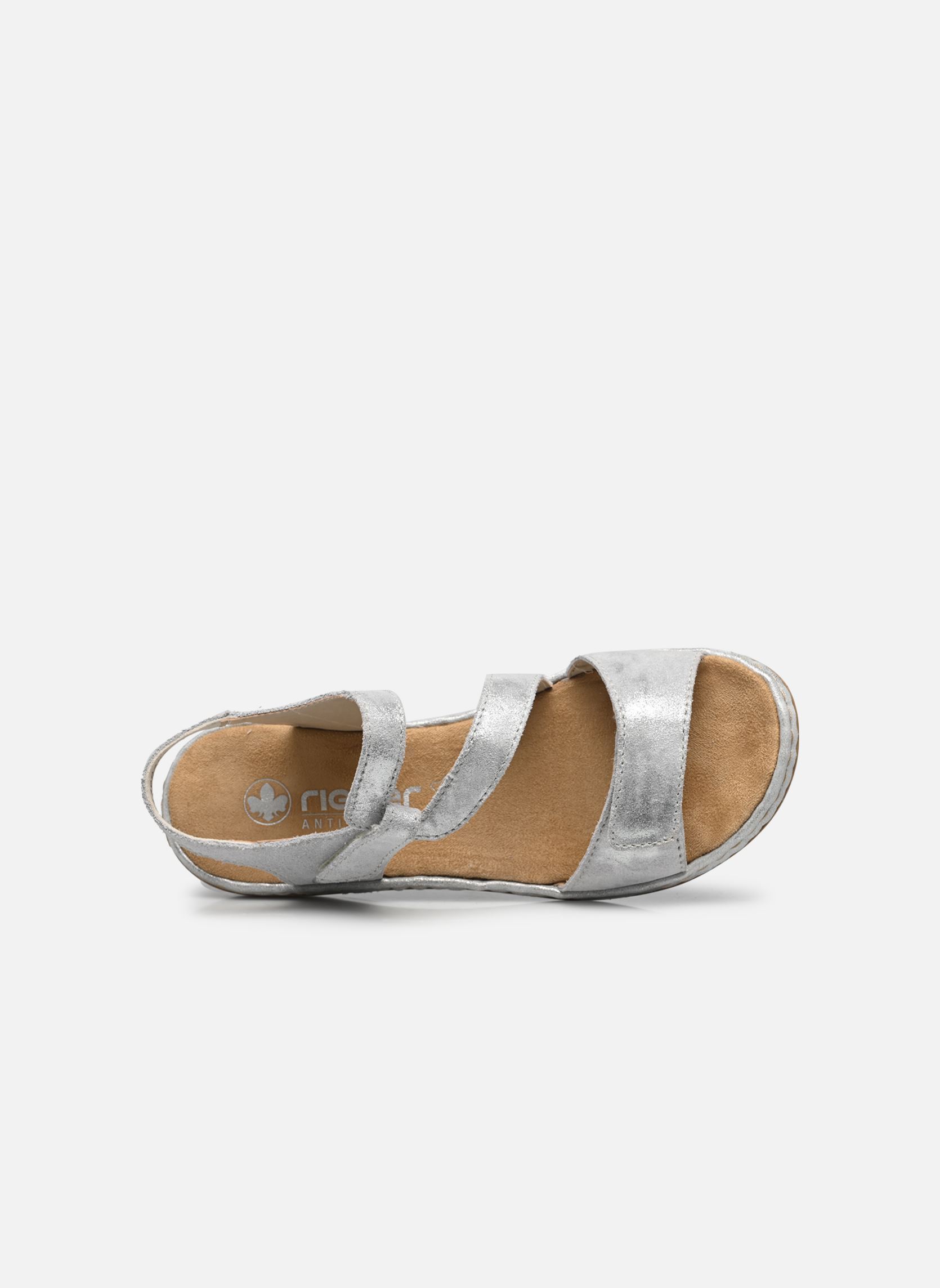 Sandalen Ababe dames zilver Rieker Sandalen Ababe dames zilver ARGENT/PLATINE