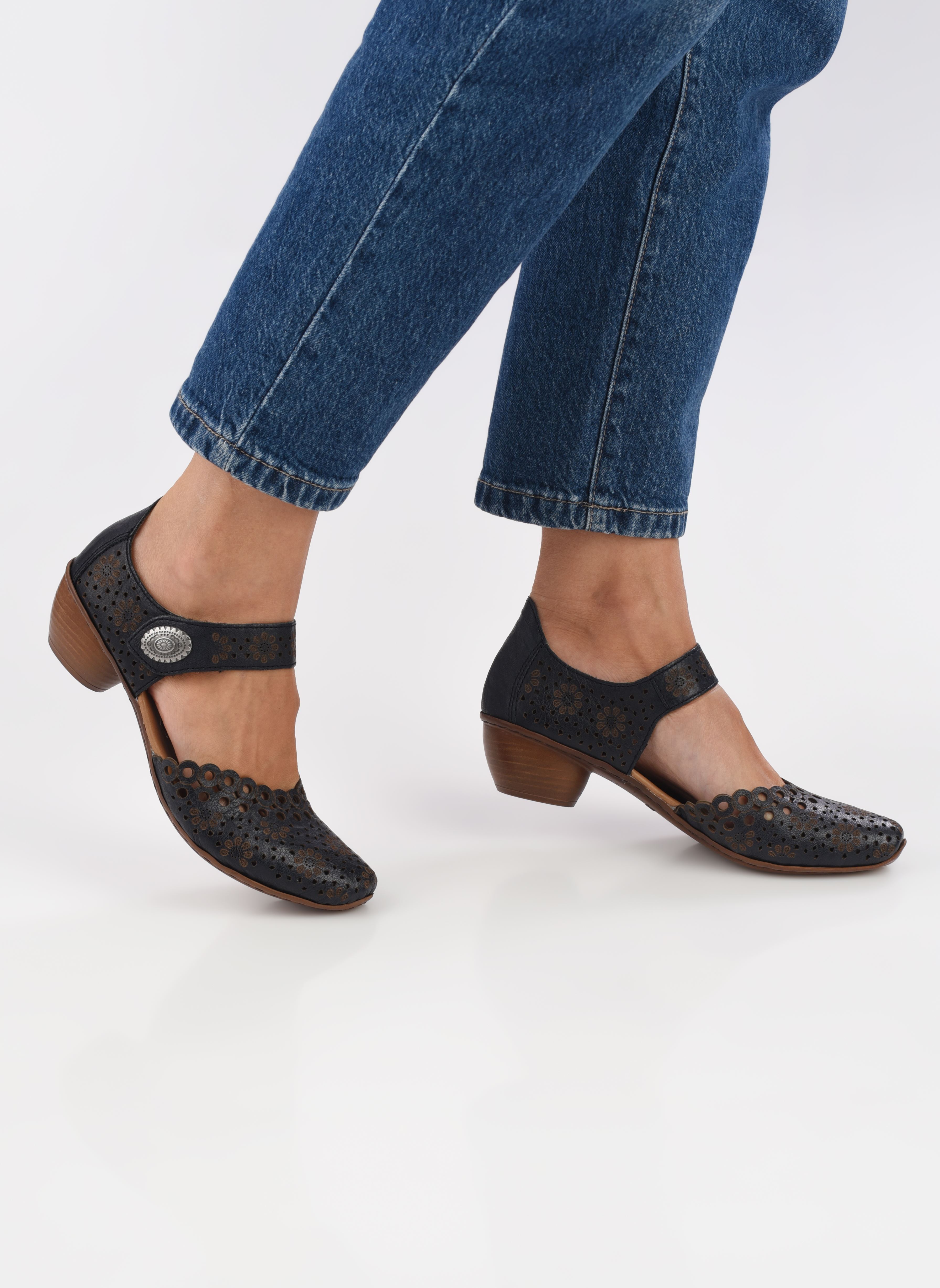 Pumps mit Riemchen India damen blau Rieker Pumps mit Riemchen India damen blau PAZIFIK