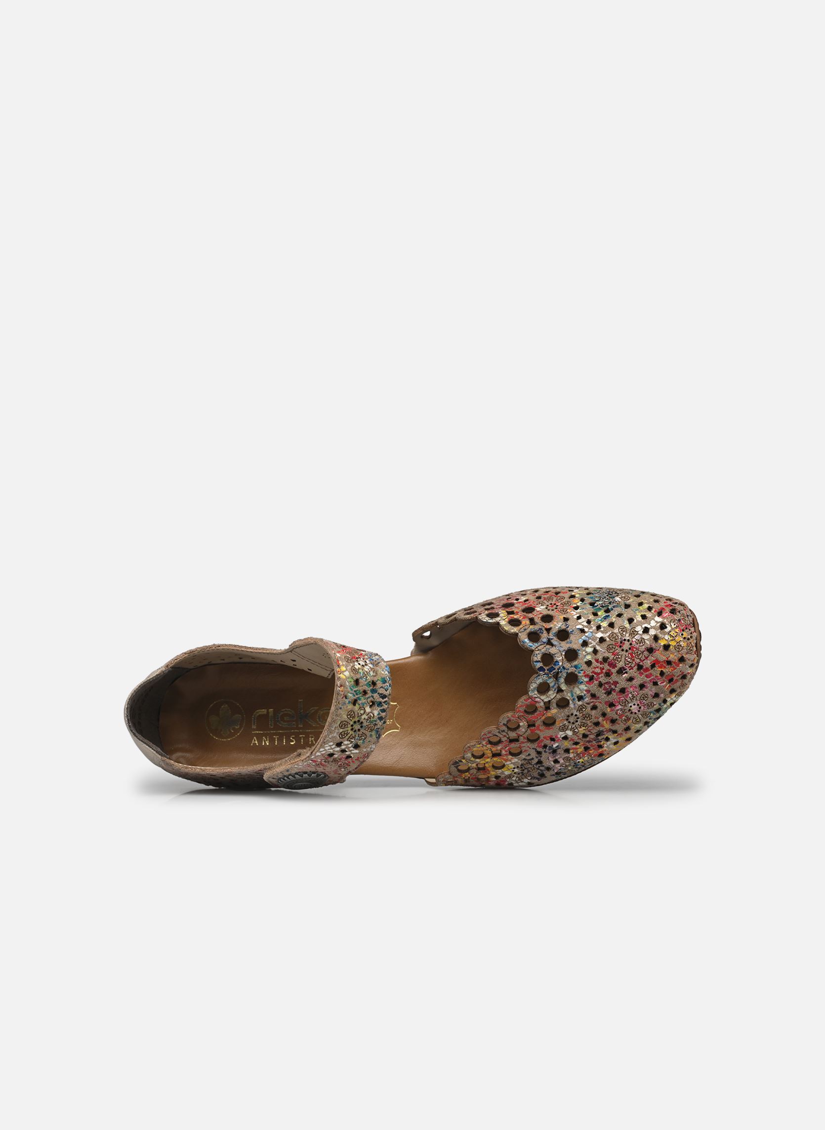 Escarpins à brides India femme multicolore Rieker Escarpins à brides India femme multicolore BEIGE-MULTI/MUSCHEL