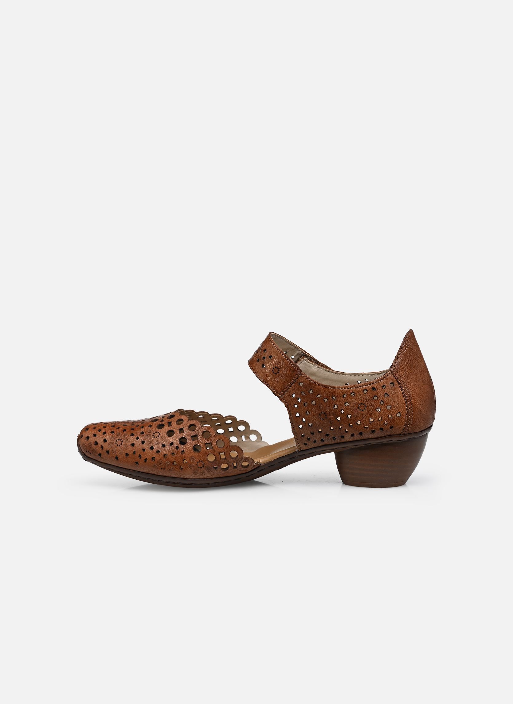 Escarpins à brides India femme marron Rieker Escarpins à brides India femme marron CUOIO