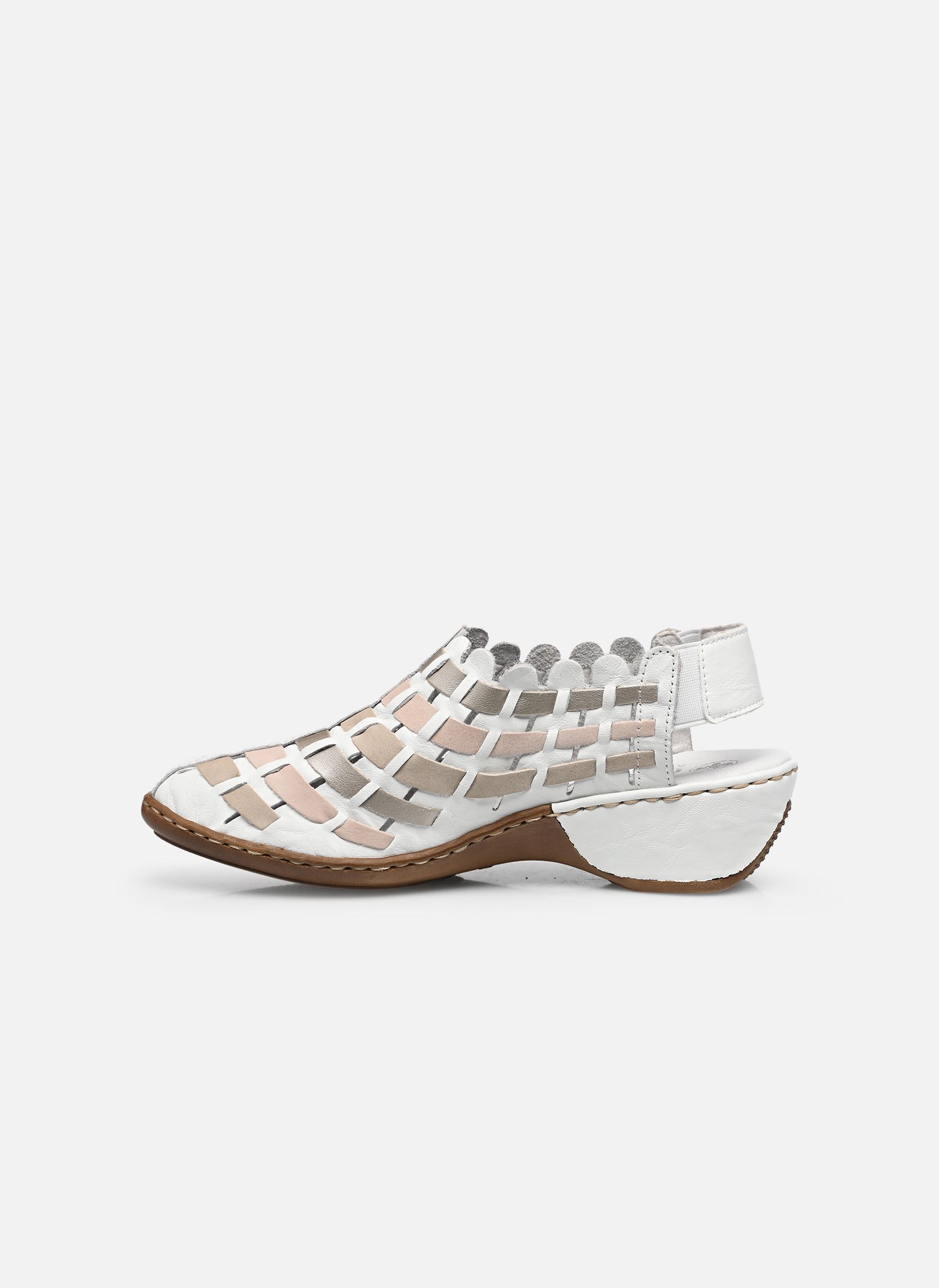 Sandalen Pooja dames wit Rieker Sandalen Pooja dames wit WEISS/GINGER/ROSE/CHAMPAGNER/W