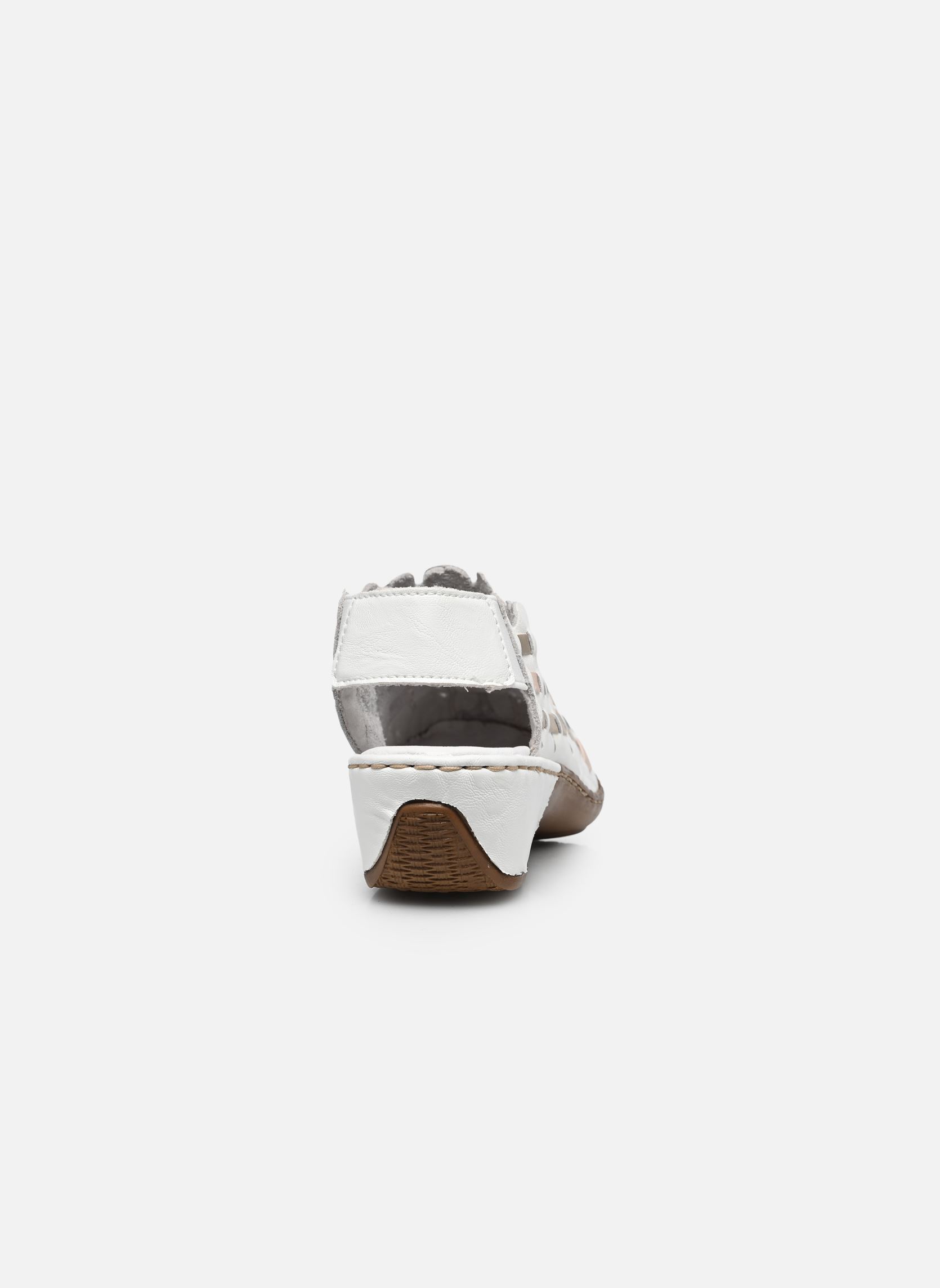 Sandalen Pooja dames wit Rieker Sandalen Pooja dames wit WEISS/GINGER/ROSE/CHAMPAGNER/W