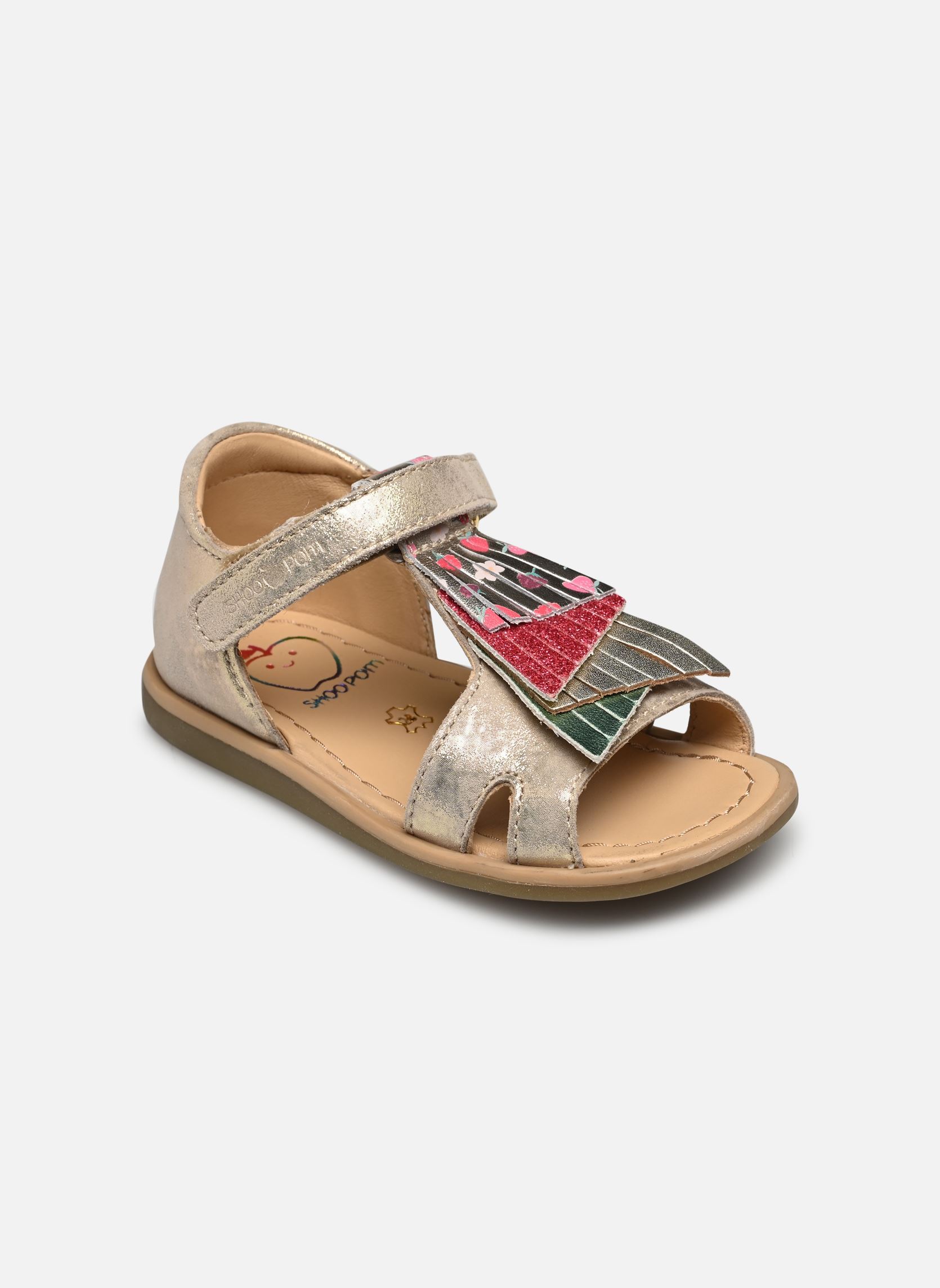 Sandales Tity Falls fille or et bronze Shoo Pom Sandales Tity Falls fille or et bronze BEIGE PLATINE