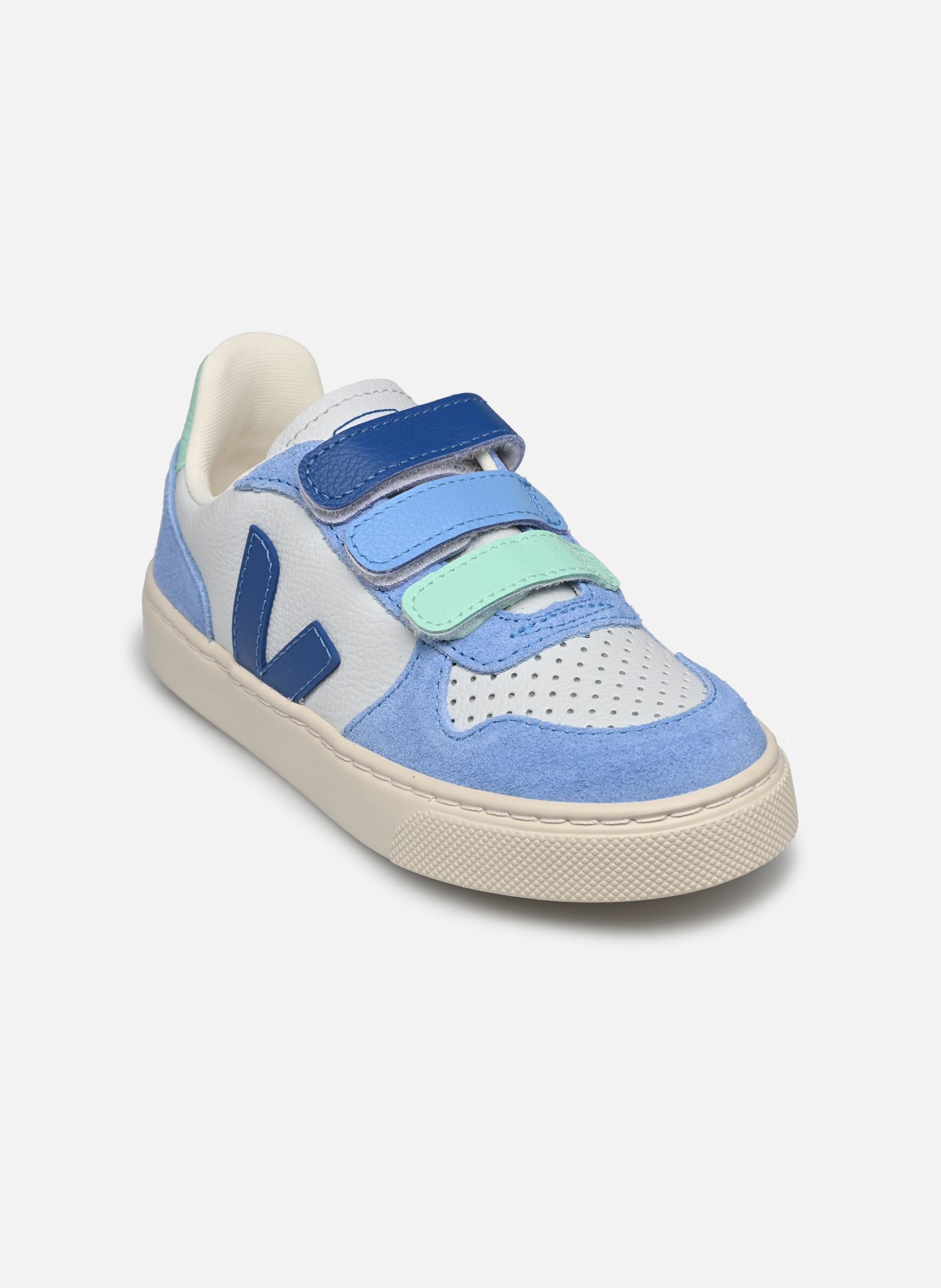 Baskets basses Small V-10 Velcro bleu Veja Baskets basses Small V-10 Velcro bleu ICE_MULTICO-INDIGO