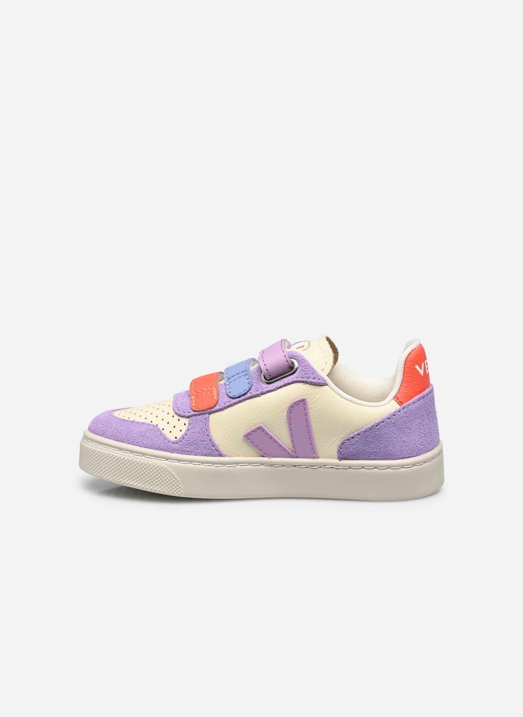 Baskets basses Small V-10 Velcro fille multicolore Veja Baskets basses Small V-10 Velcro fille multicolore CASHEW_MULTICO-ORCHID