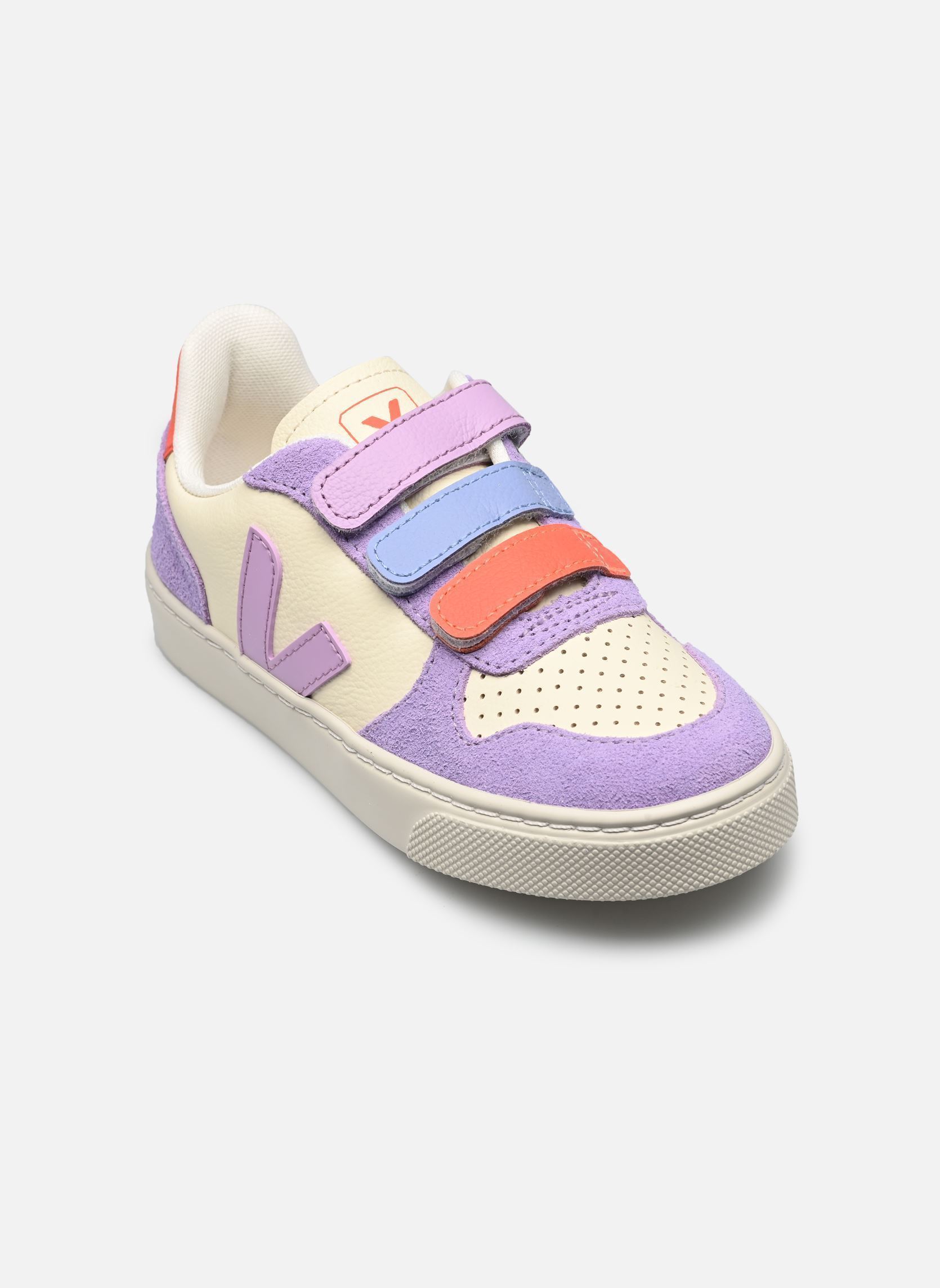 Baskets basses Small V-10 Velcro fille multicolore Veja Baskets basses Small V-10 Velcro fille multicolore CASHEW_MULTICO-ORCHID