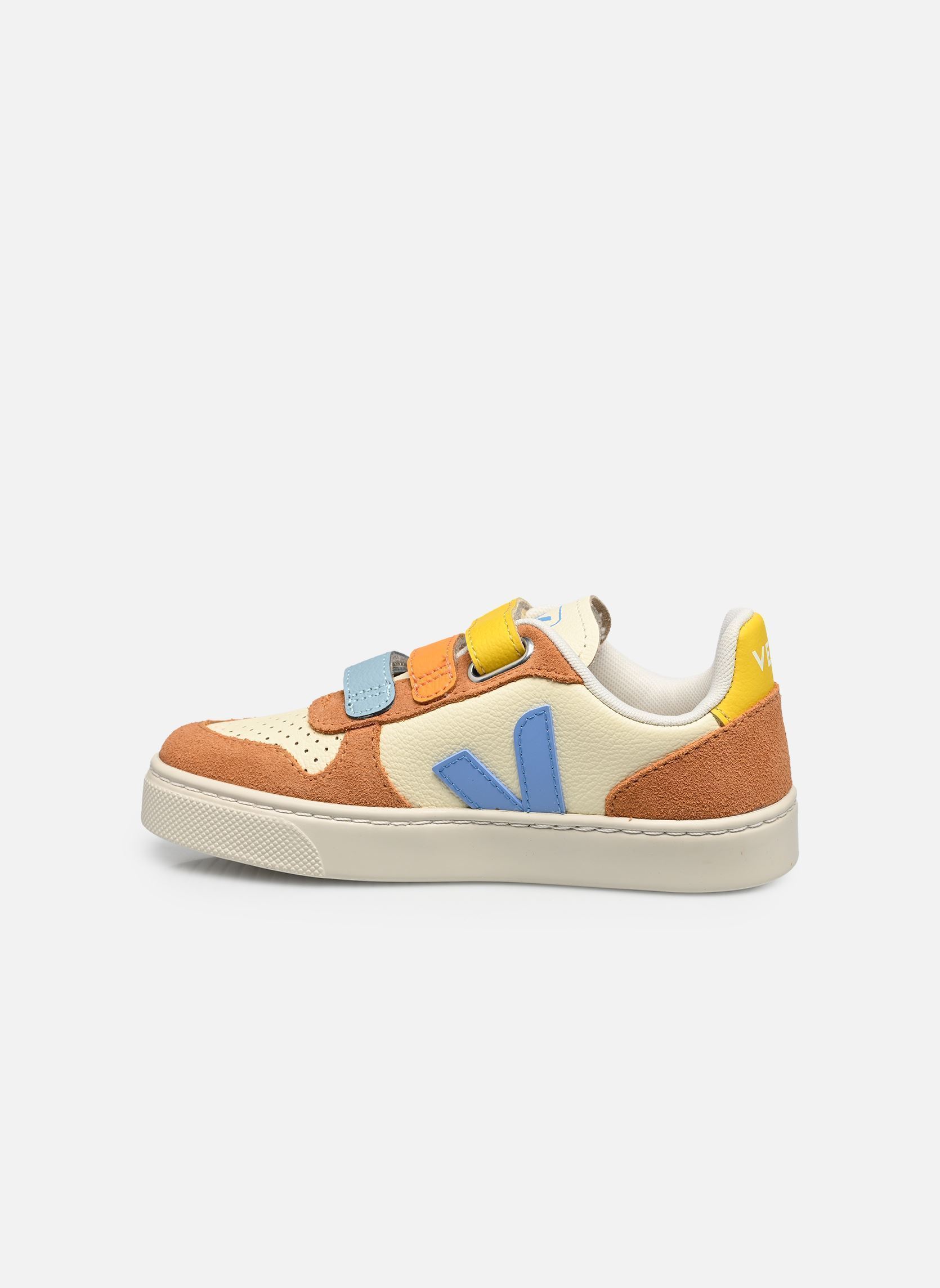 Baskets basses Small V-10 Velcro beige Veja Baskets basses Small V-10 Velcro beige CASHEW_AQUA_UMBER