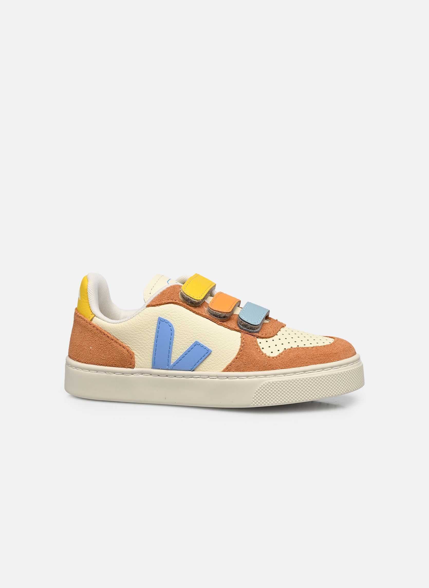 Baskets basses Small V-10 Velcro beige Veja Baskets basses Small V-10 Velcro beige CASHEW_AQUA_UMBER