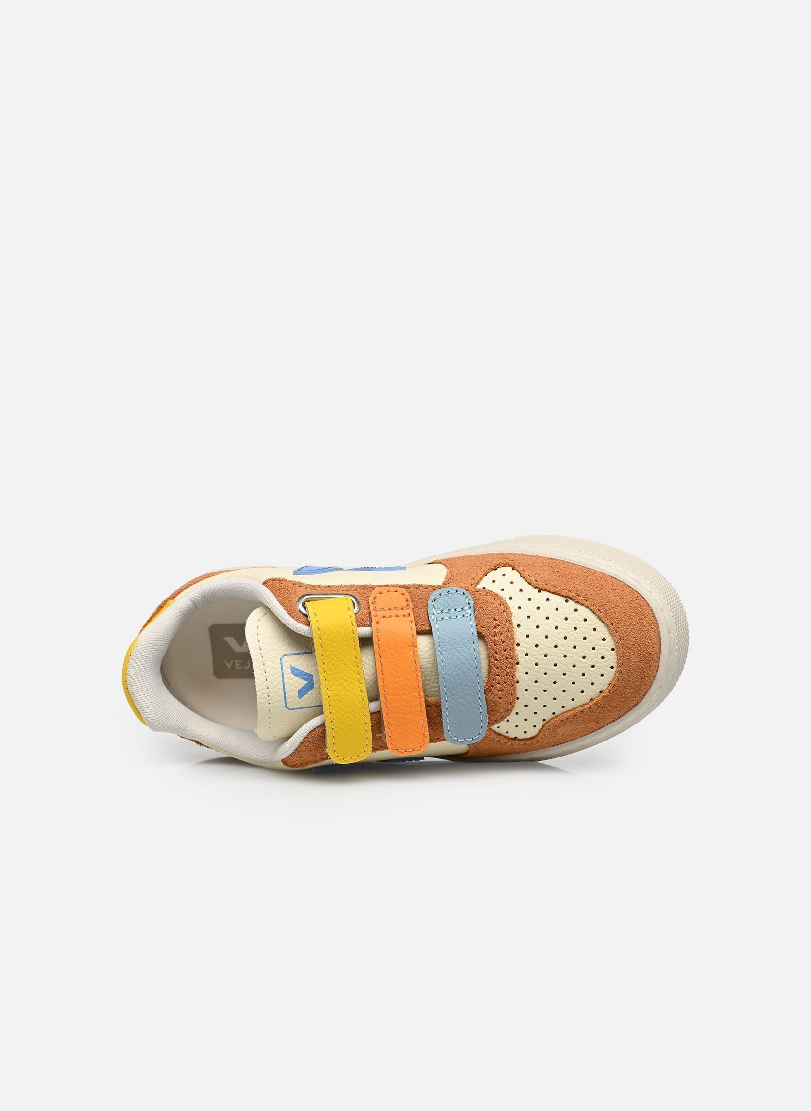 Baskets basses Small V-10 Velcro beige Veja Baskets basses Small V-10 Velcro beige CASHEW_AQUA_UMBER