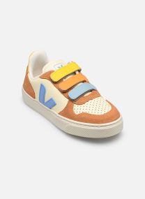 Baskets basses Small V-10 Velcro garçon blanc