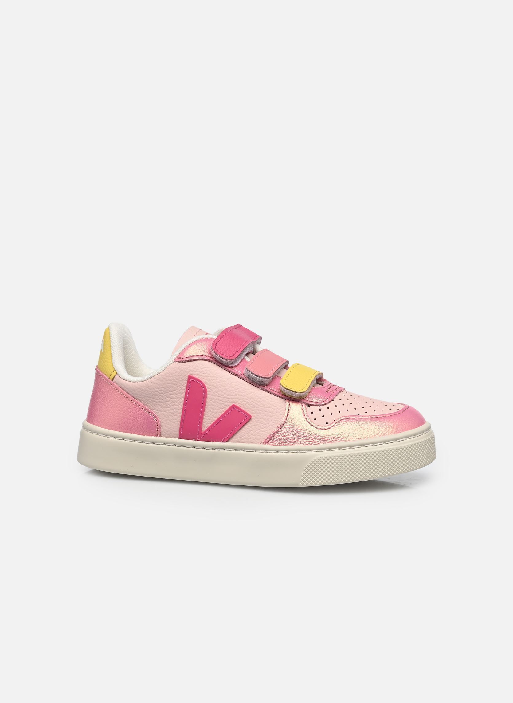 Baskets basses Small V-10 Velcro fille rose Veja Baskets basses Small V-10 Velcro fille rose PETALE_MIA_GLIMMER