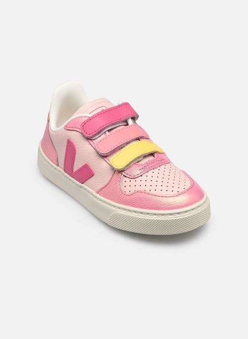 Veja Baskets basses Small V-10 Velcro fille rose