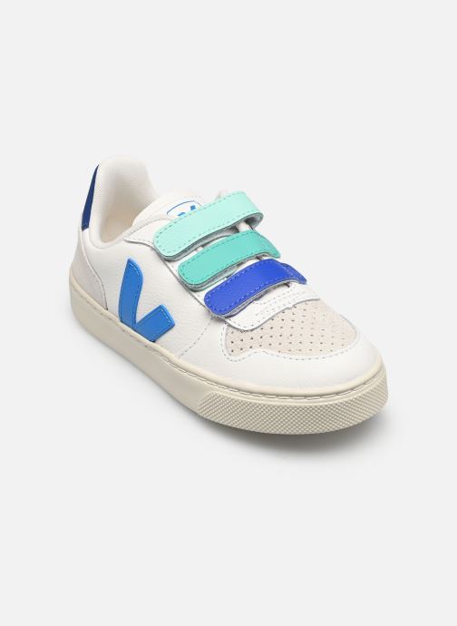 Veja Baskets basses Small V-10 Velcro garçon blanc