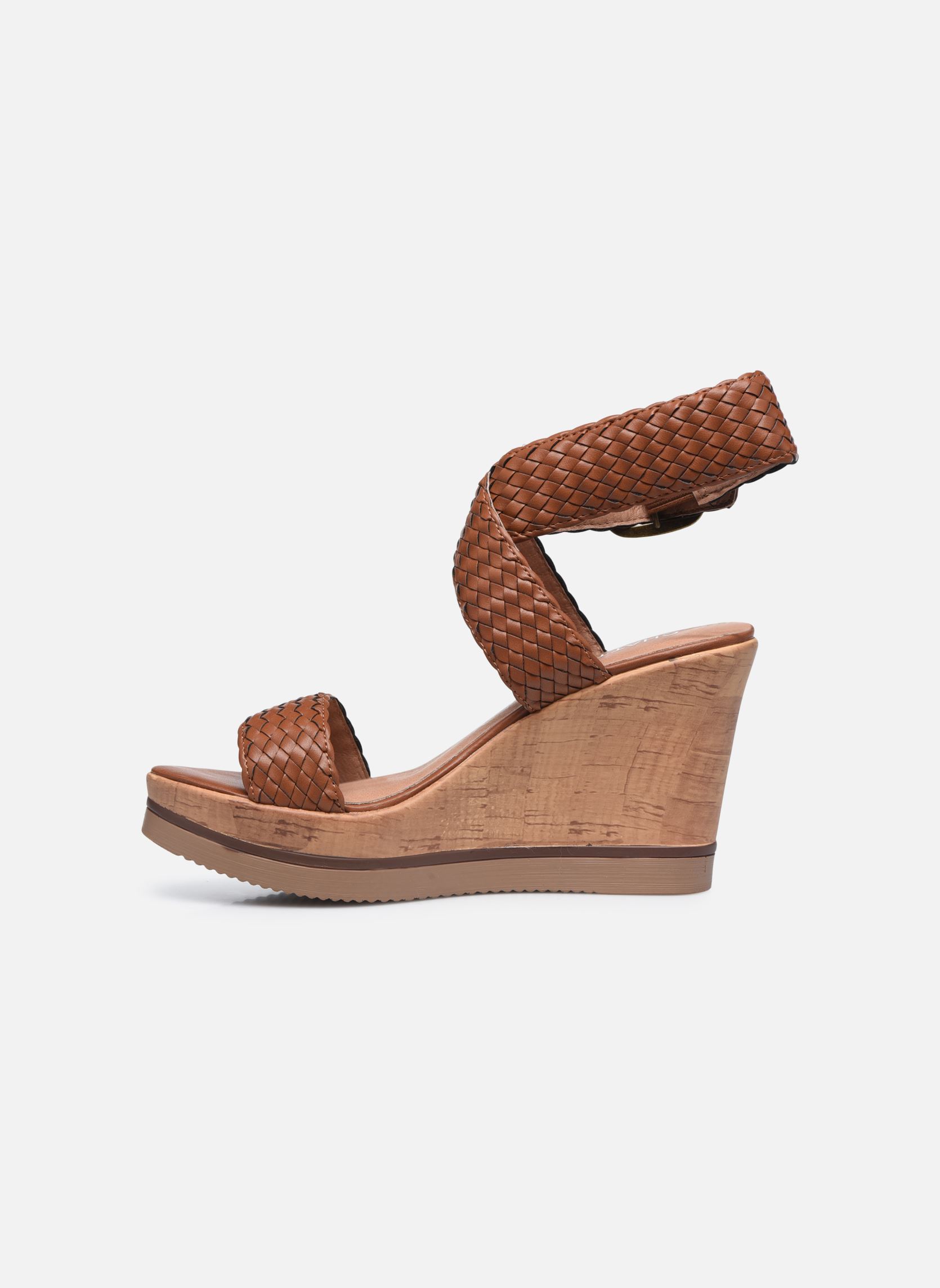 Sandales compensées et plateformes JANE femme marron Chattawak Sandales compensées et plateformes JANE femme marron TAN_