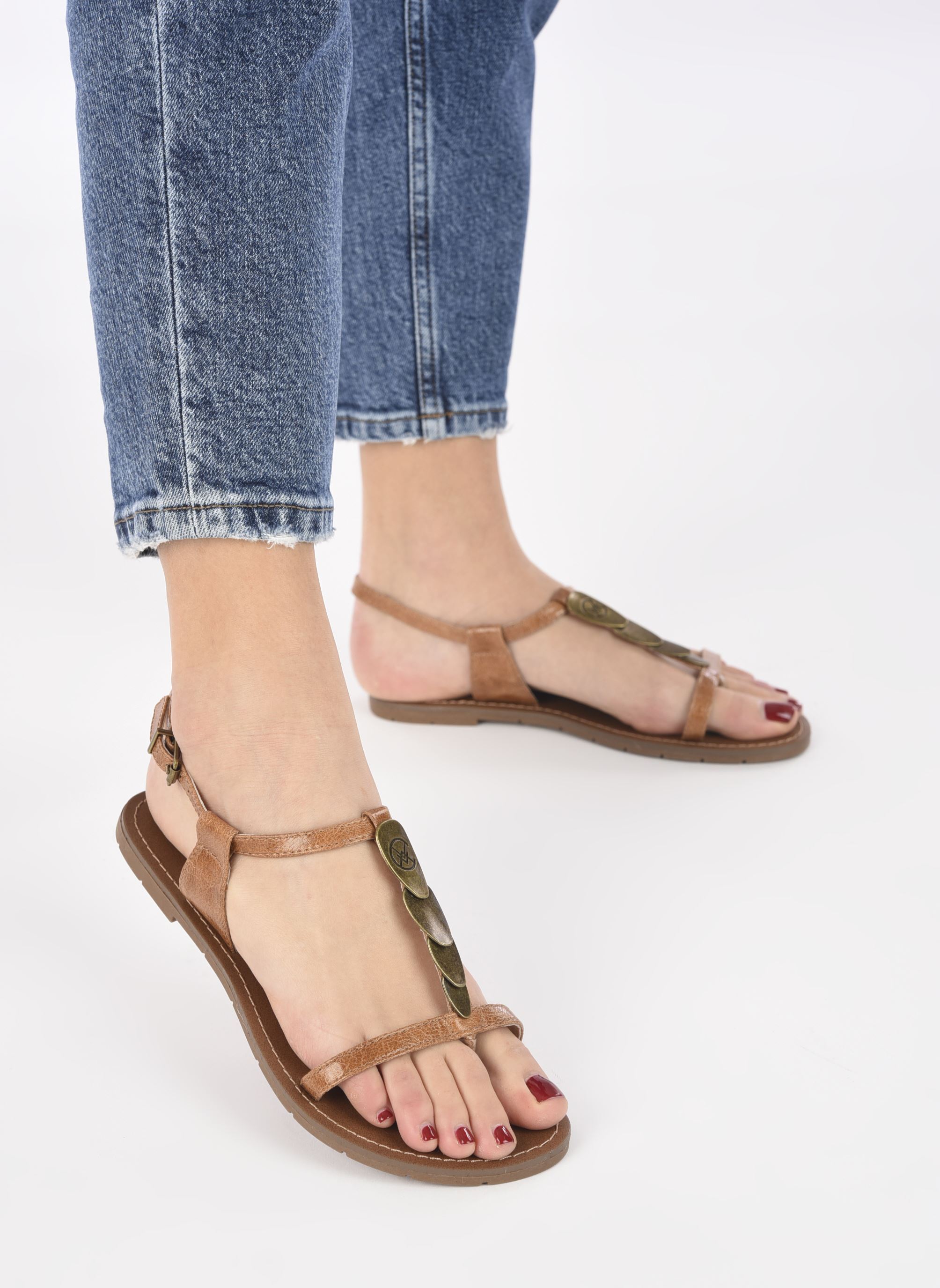 Sandalen LUCINDA dames bruin Chattawak Sandalen LUCINDA dames bruin CAMEL_