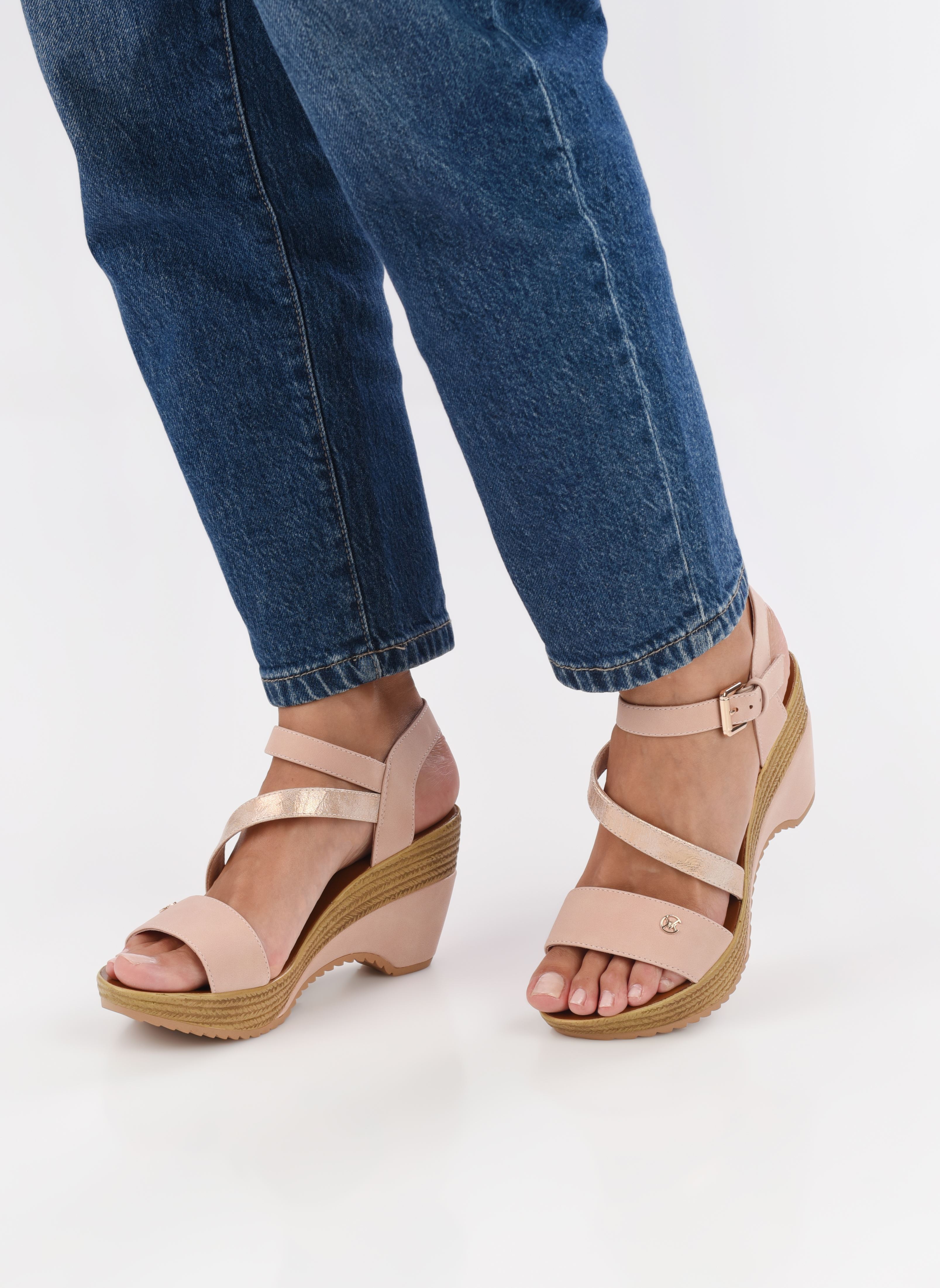 Keil- und Plateausandalen MAELLE damen rosa Chattawak Keil- und Plateausandalen MAELLE damen rosa M.Rose Gold