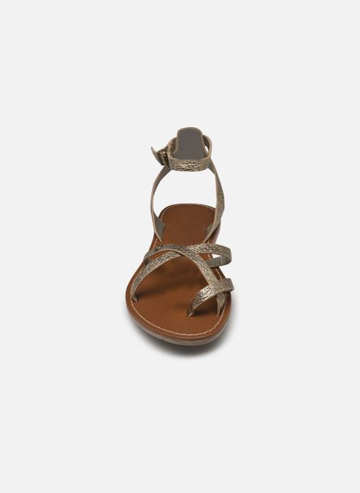 Sandales et nu-pieds Chattawak PERLA Or et bronze vue portées chaussures
