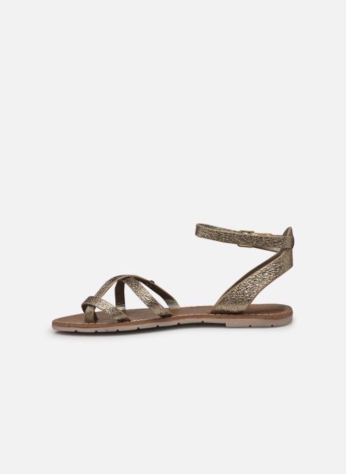 Sandales et nu-pieds Chattawak PERLA Or et bronze vue face