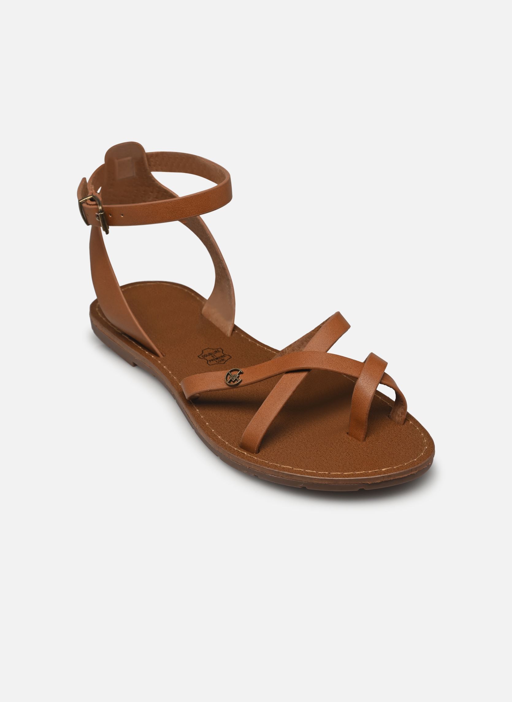 Sandales PERLA femme marron Chattawak Sandales PERLA femme marron C.Camel