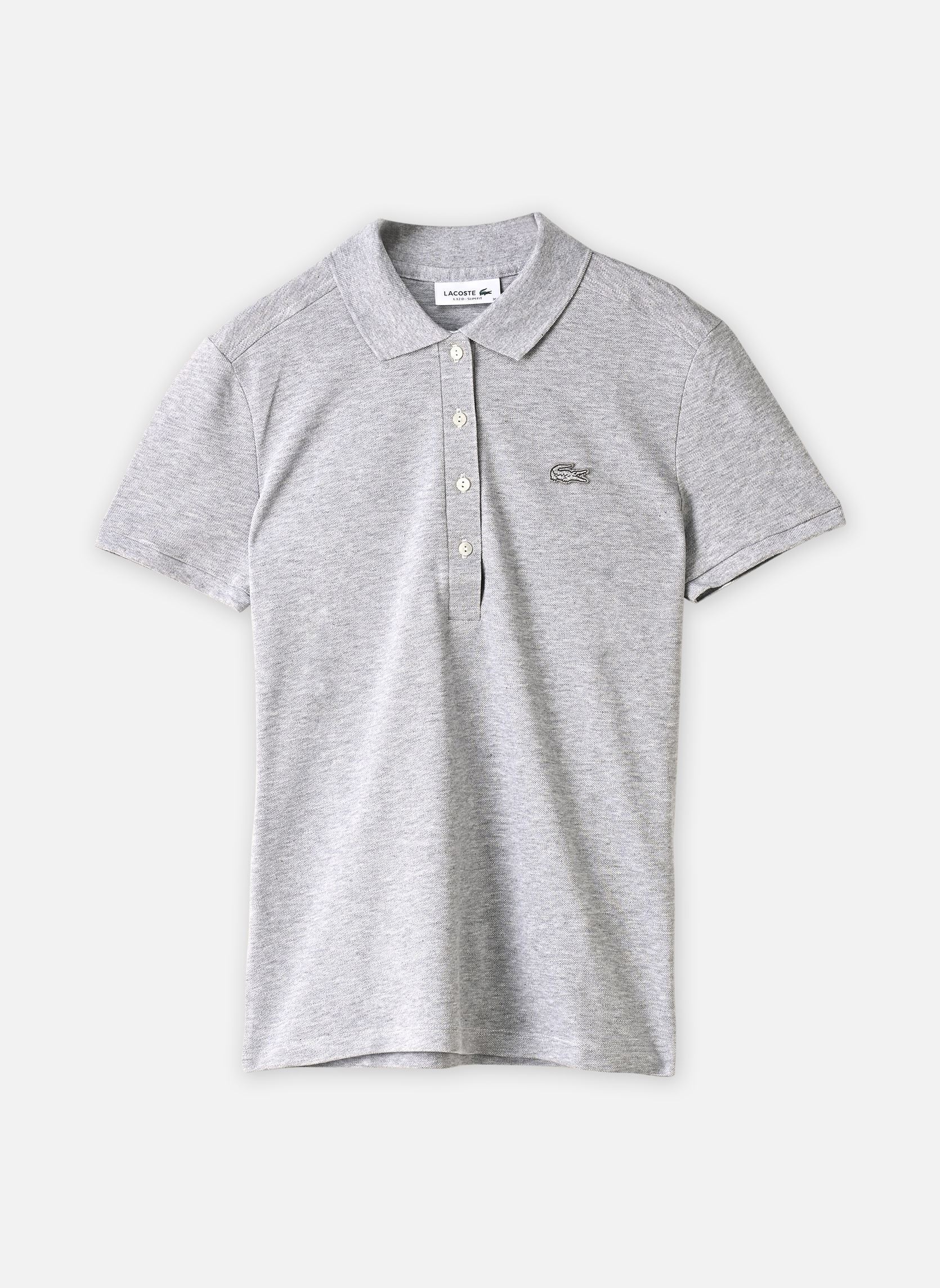 Polo's Polo Lacoste slim fit W dames grijs Lacoste Polo's Polo Lacoste slim fit W dames grijs ARGENT CHINE