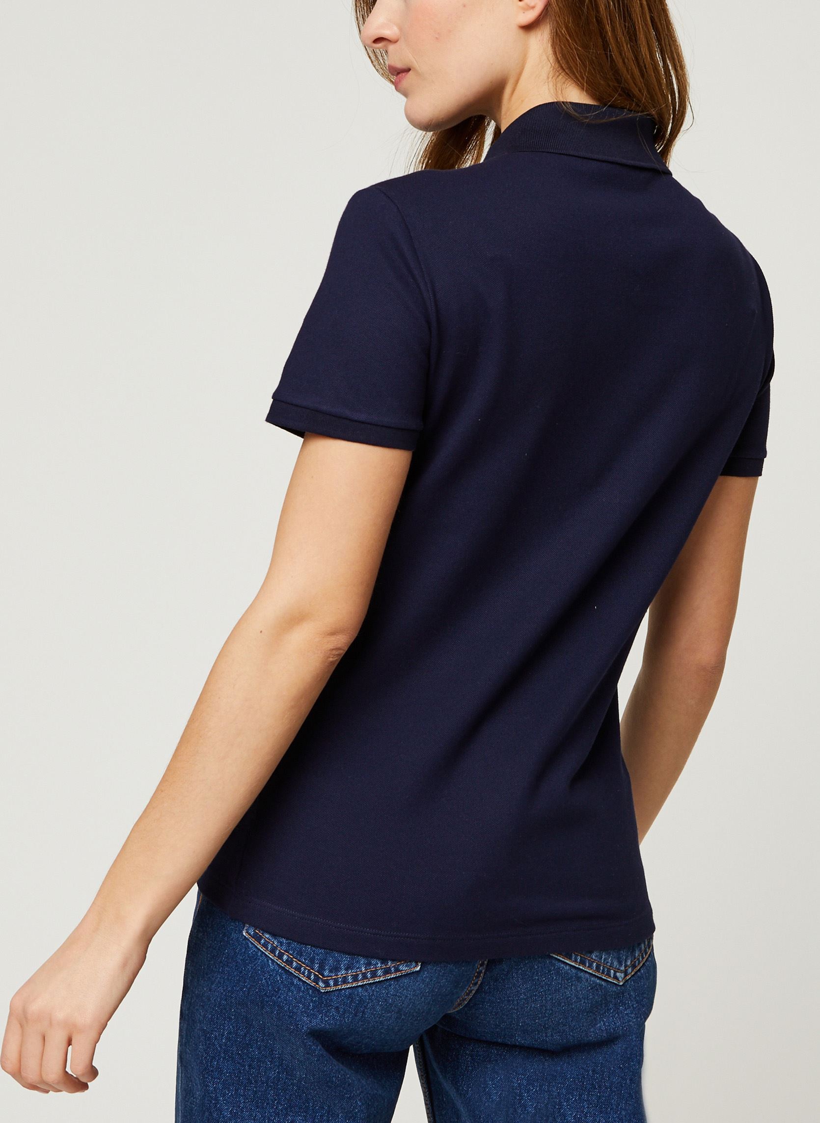 Polo's Polo Lacoste slim fit W dames blauw Lacoste Polo's Polo Lacoste slim fit W dames blauw MARINE