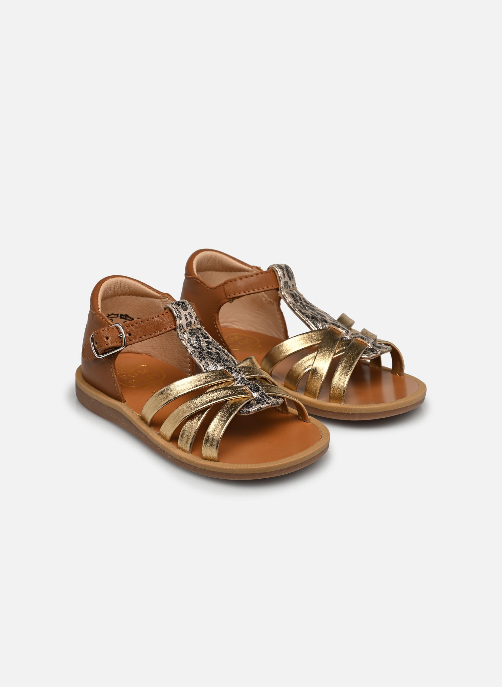 Sandalen Poppy Back Neptune mädchen braun Pom d Api Sandalen Poppy Back Neptune mädchen braun CAMEL