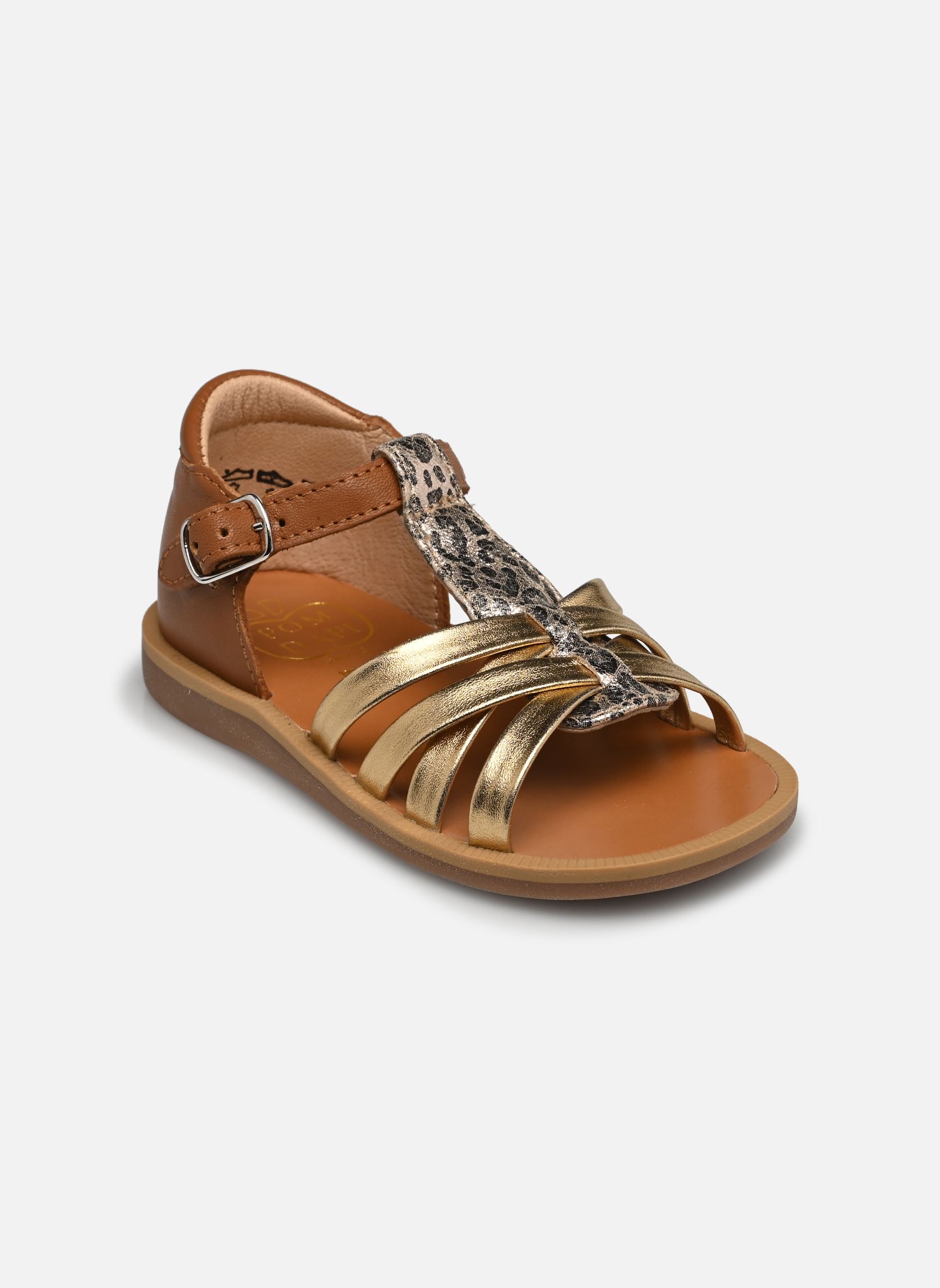 Sandalen Poppy Back Neptune mädchen braun Pom d Api Sandalen Poppy Back Neptune mädchen braun CAMEL