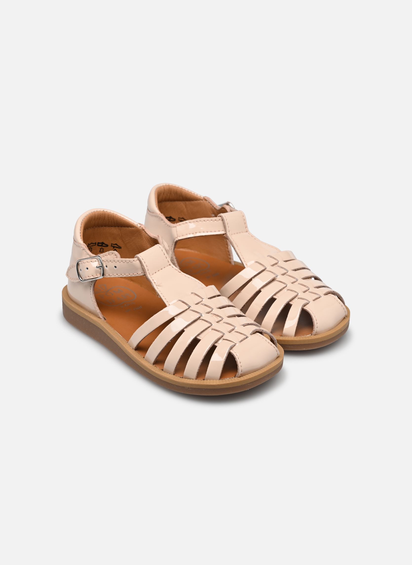 Sandalen Poppy Pitti mädchen rosa Pom d Api Sandalen Poppy Pitti mädchen rosa ROSE PALE