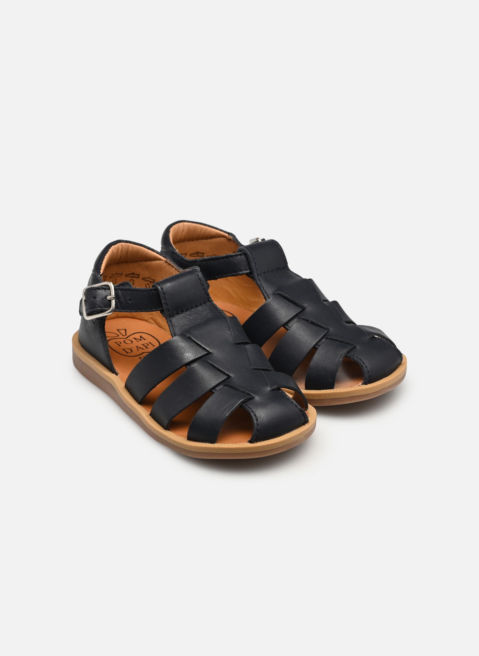 Sandales Poppy Daddy bleu Pom d Api Sandales Poppy Daddy bleu MARINE