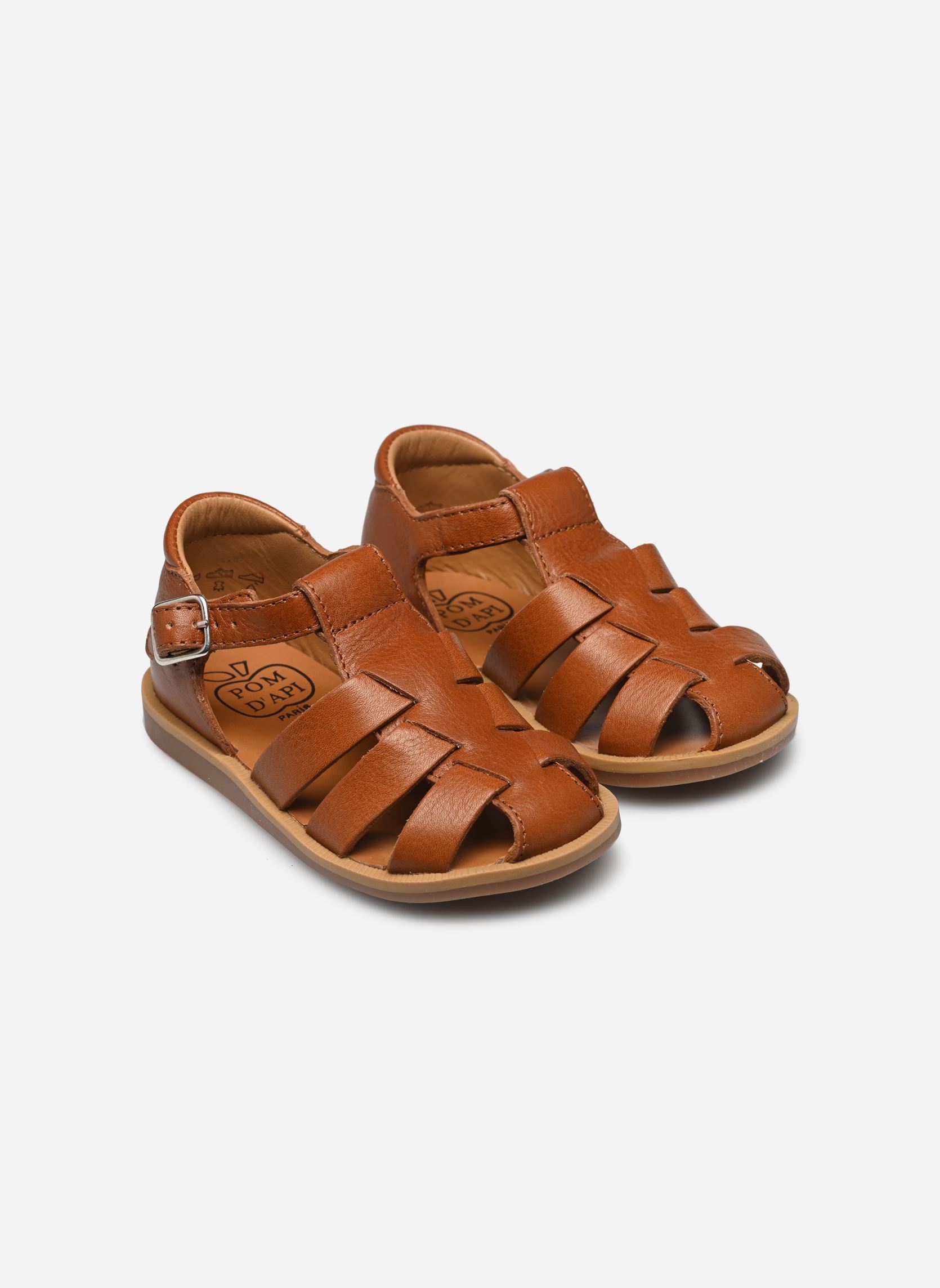 Sandales Poppy Daddy garçon marron Pom d Api Sandales Poppy Daddy garçon marron CAMEL 2