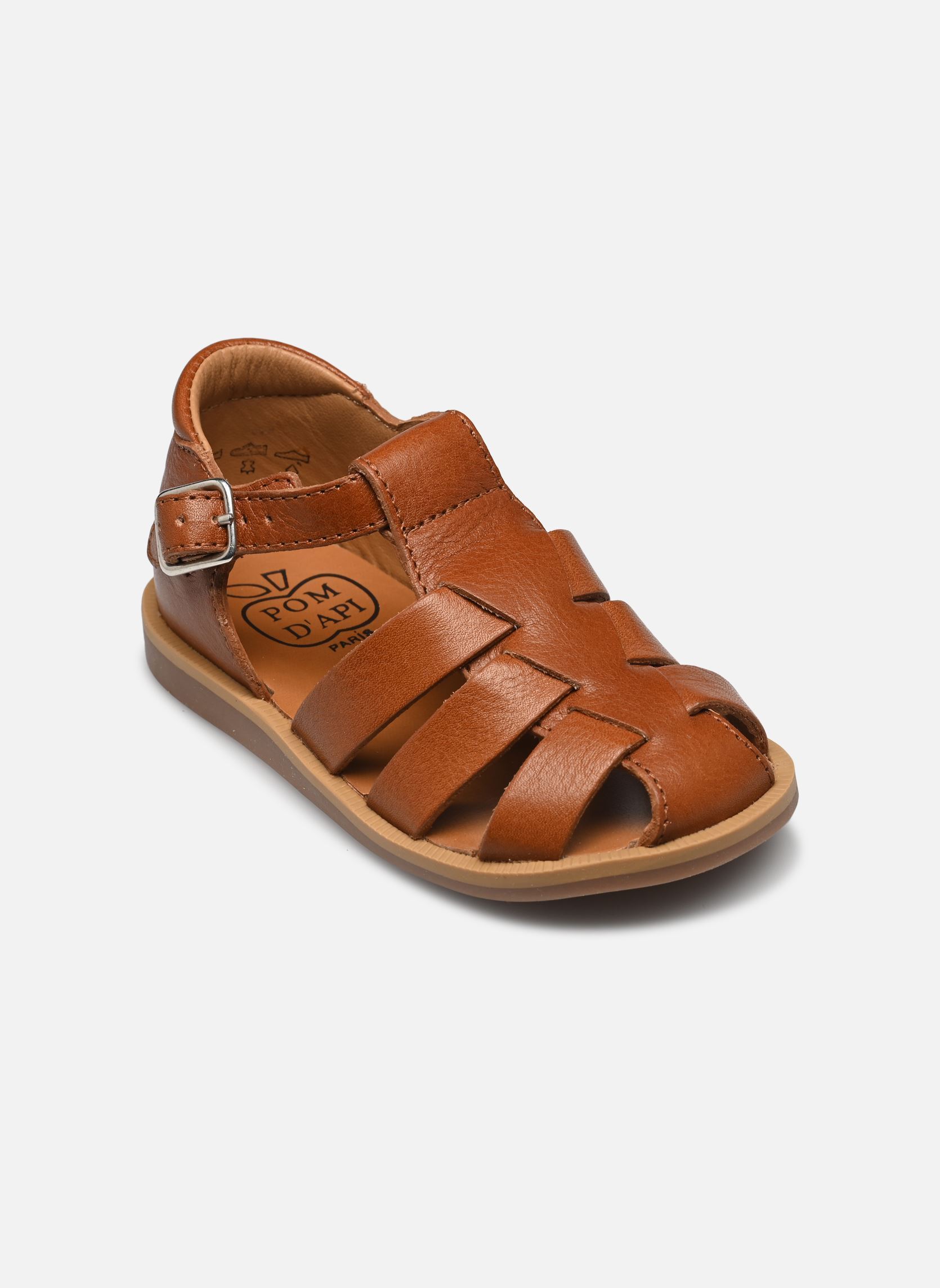 Sandales Poppy Daddy garçon marron Pom d Api Sandales Poppy Daddy garçon marron CAMEL 2