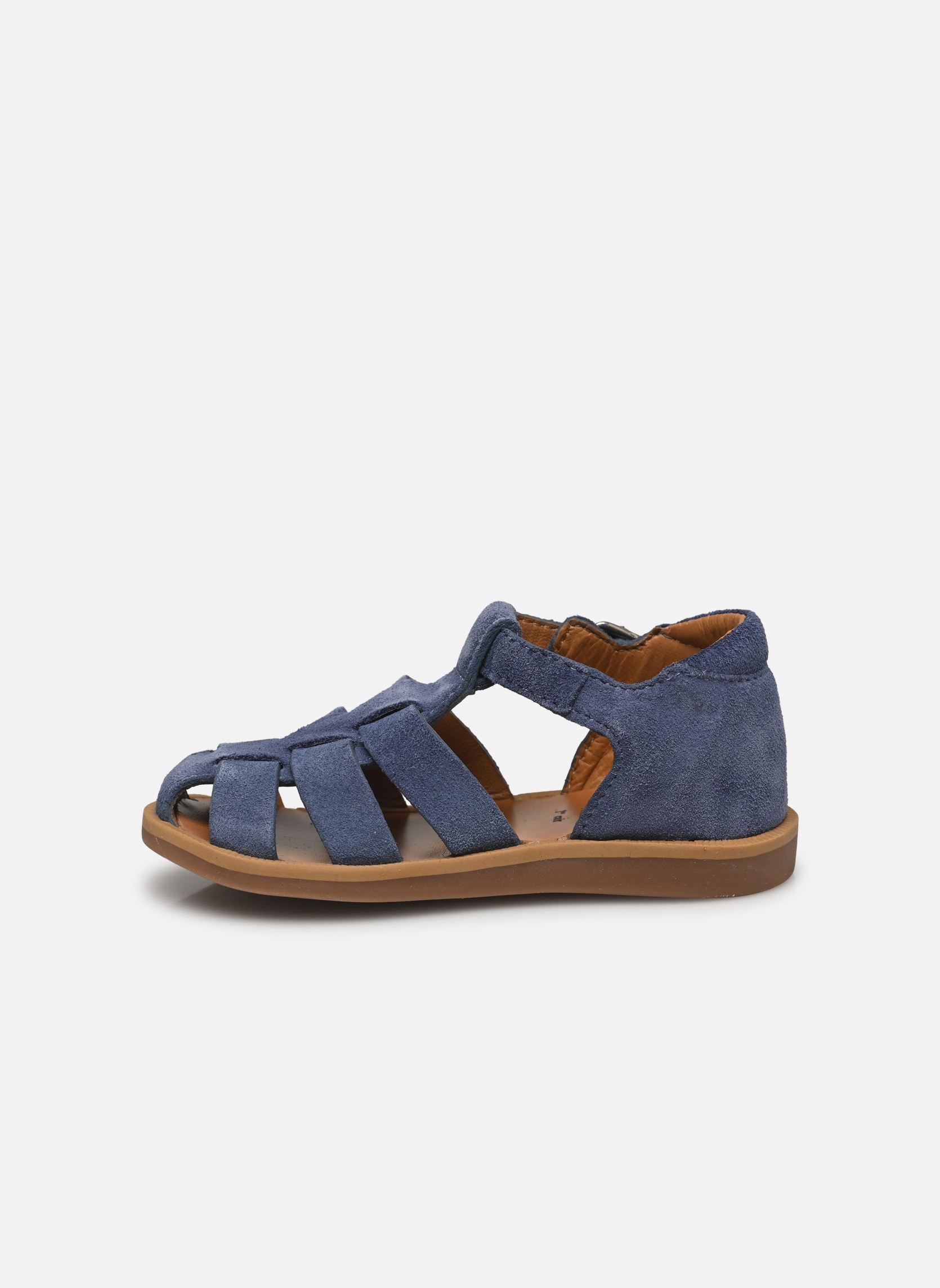Sandales Poppy Daddy garçon bleu Pom d Api Sandales Poppy Daddy garçon bleu BLUE