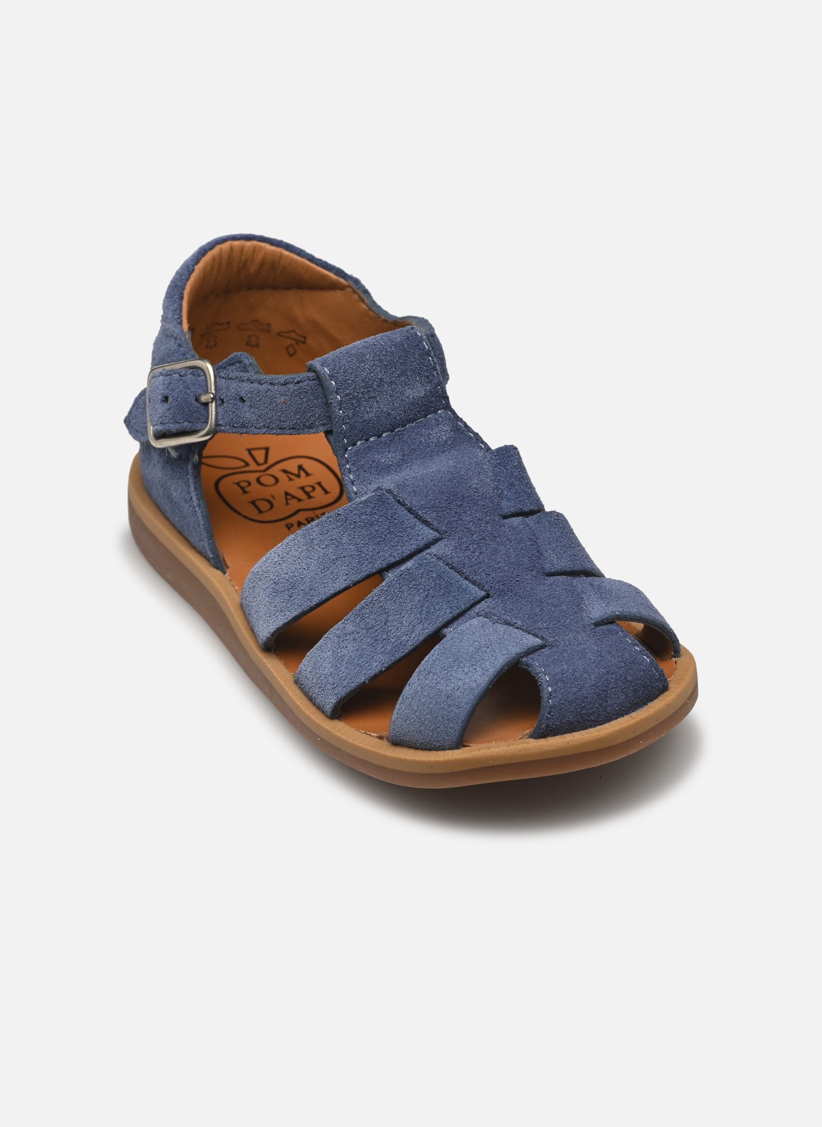 Sandales Poppy Daddy garçon bleu Pom d Api Sandales Poppy Daddy garçon bleu BLUE
